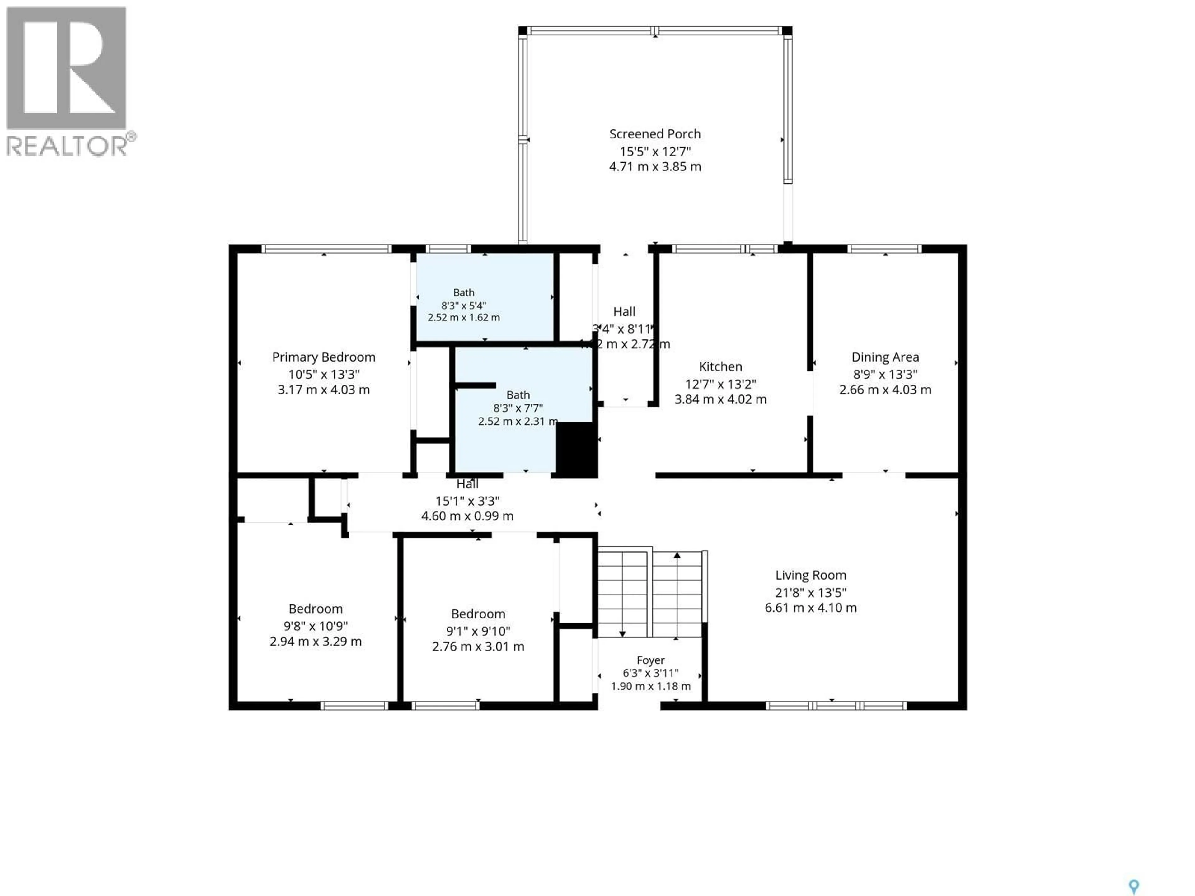 Floor plan for 630 ACADIA DRIVE, Saskatoon Saskatchewan S7H3V9