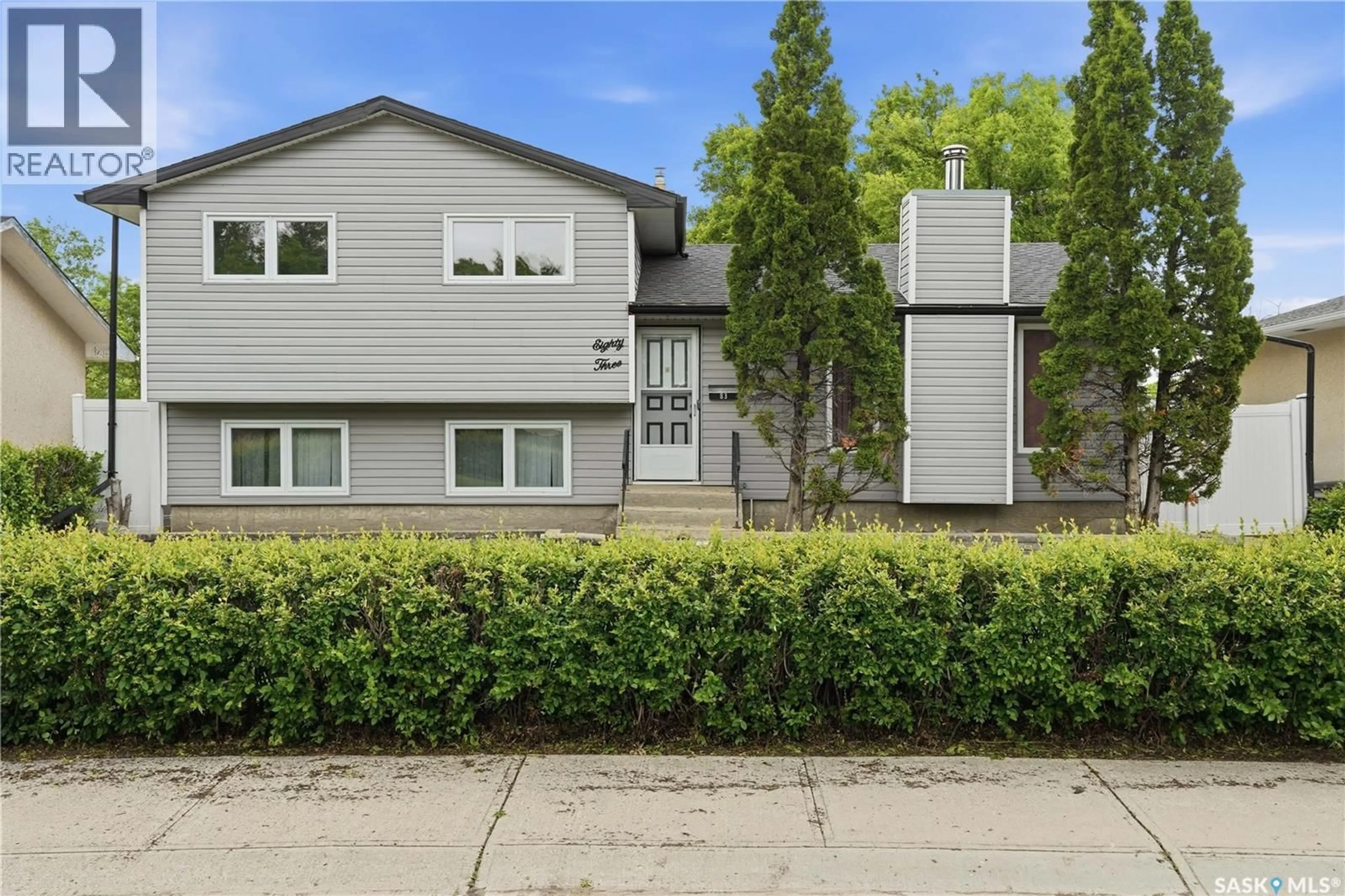 Home with vinyl exterior material, street for 83 FUHRMANN CRESCENT, Regina Saskatchewan S4R5S4