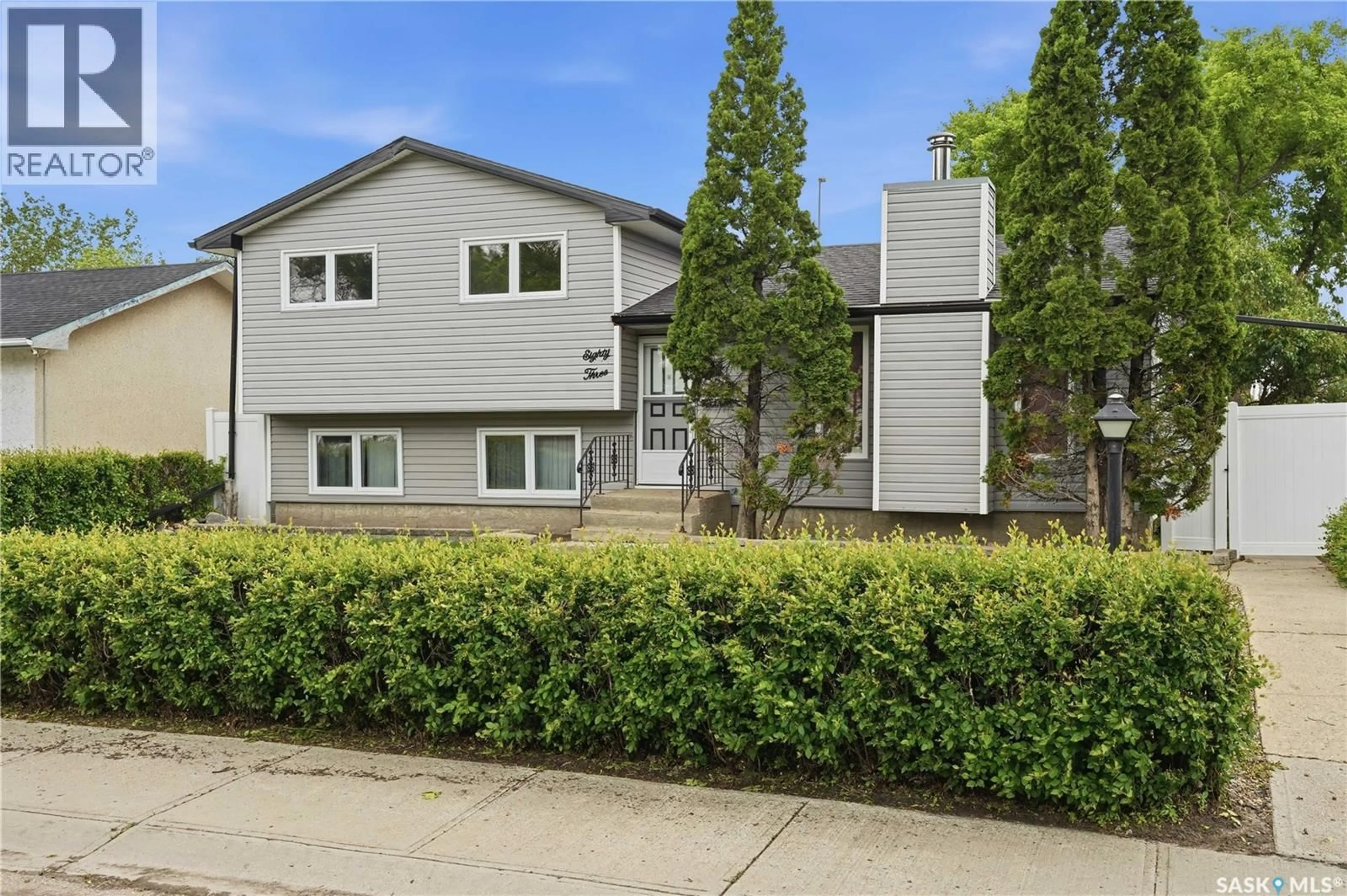 Home with vinyl exterior material, street for 83 FUHRMANN CRESCENT, Regina Saskatchewan S4R5S4