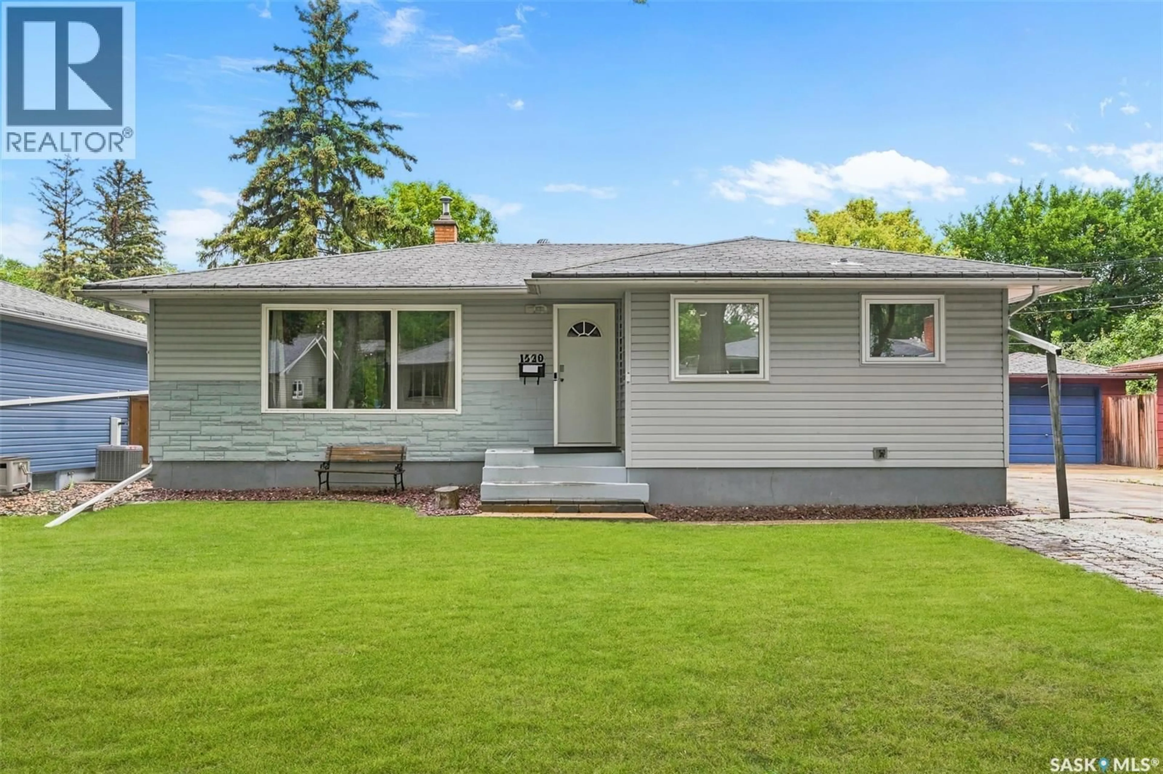Home with vinyl exterior material, street for 1520 UHRICH AVENUE, Regina Saskatchewan S4S4R5