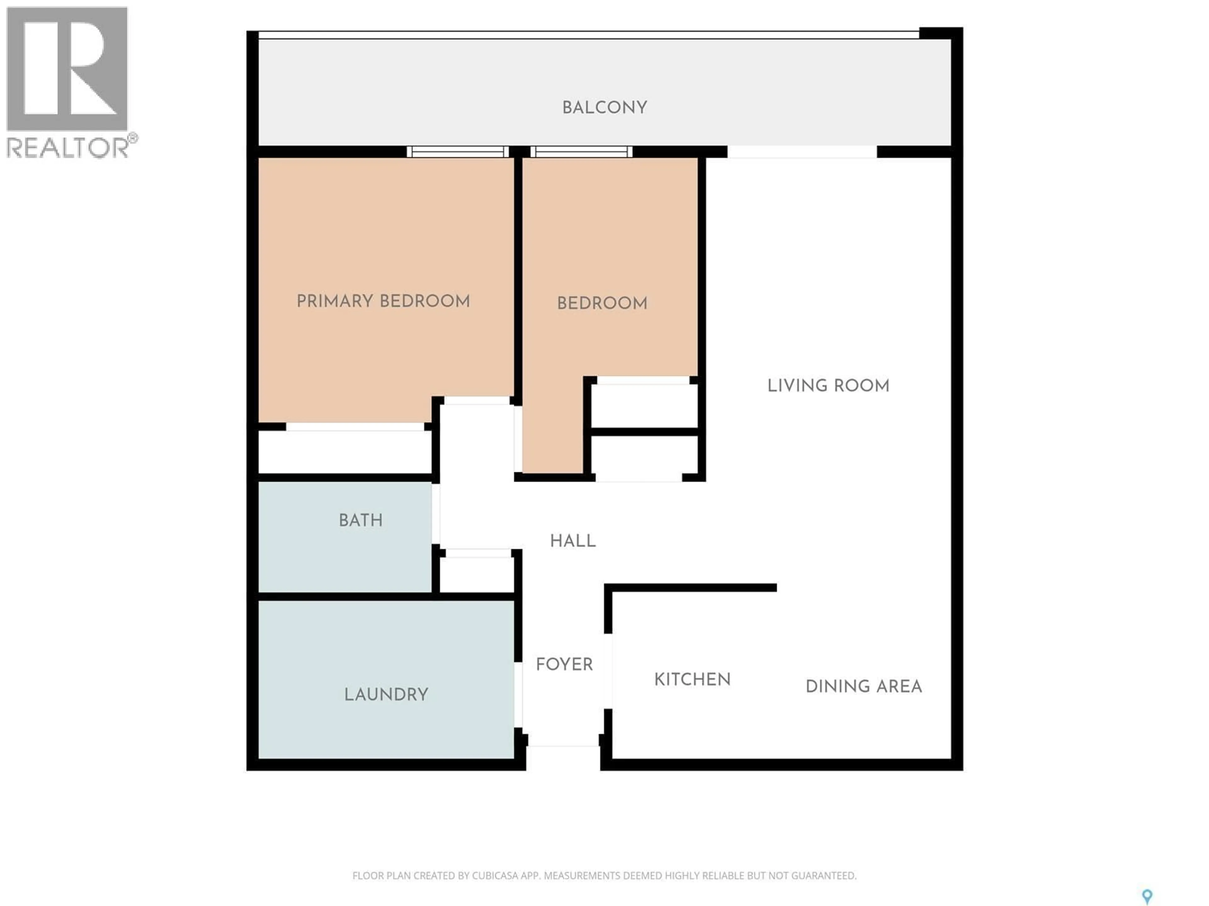 Floor plan for 422 1580 OLIVE DIEFENBAKER DRIVE, Prince Albert Saskatchewan S6V7M6