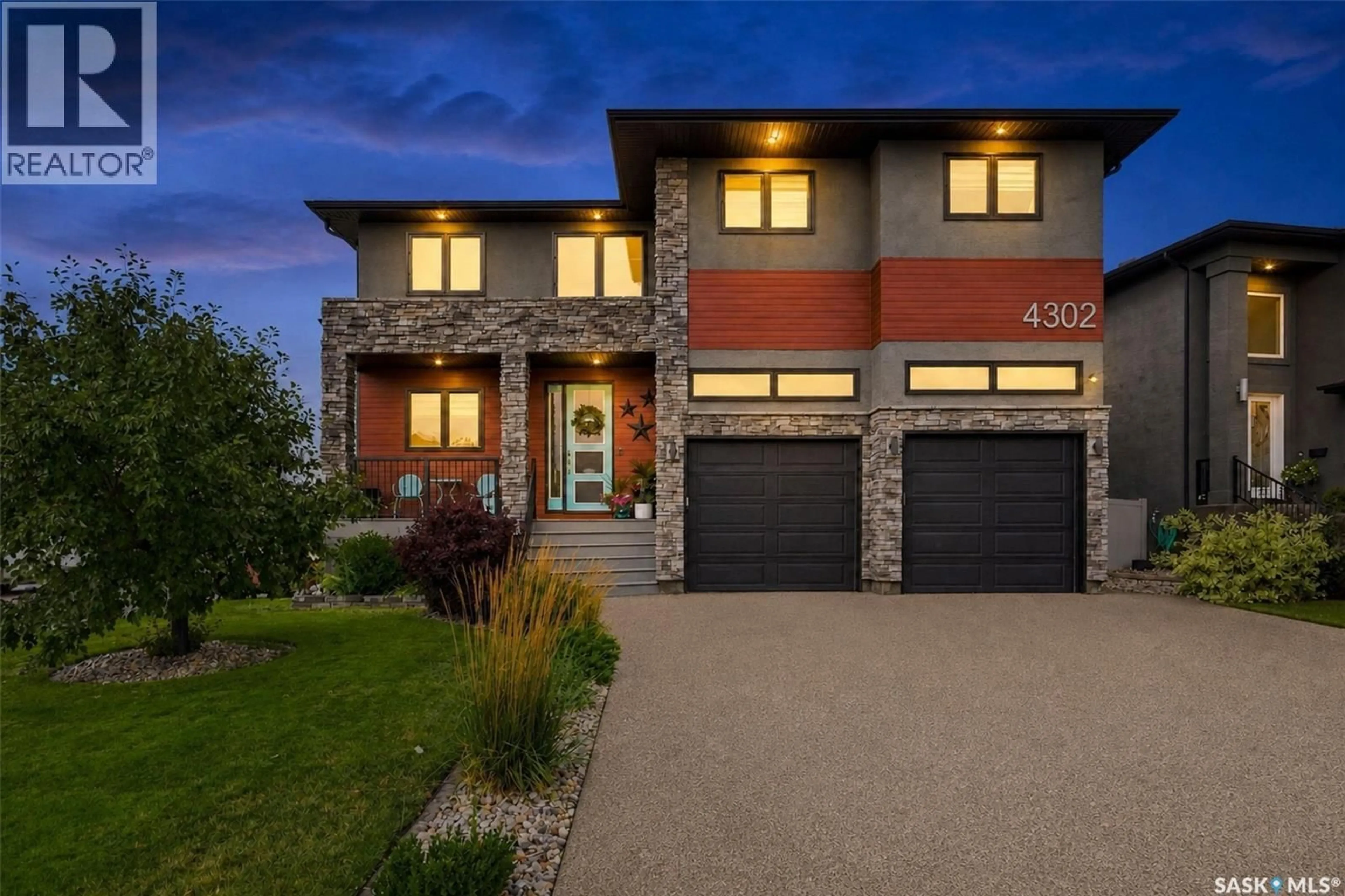 Home with brick exterior material, street for 4302 SAGE CRESCENT, Regina Saskatchewan S4V3L6