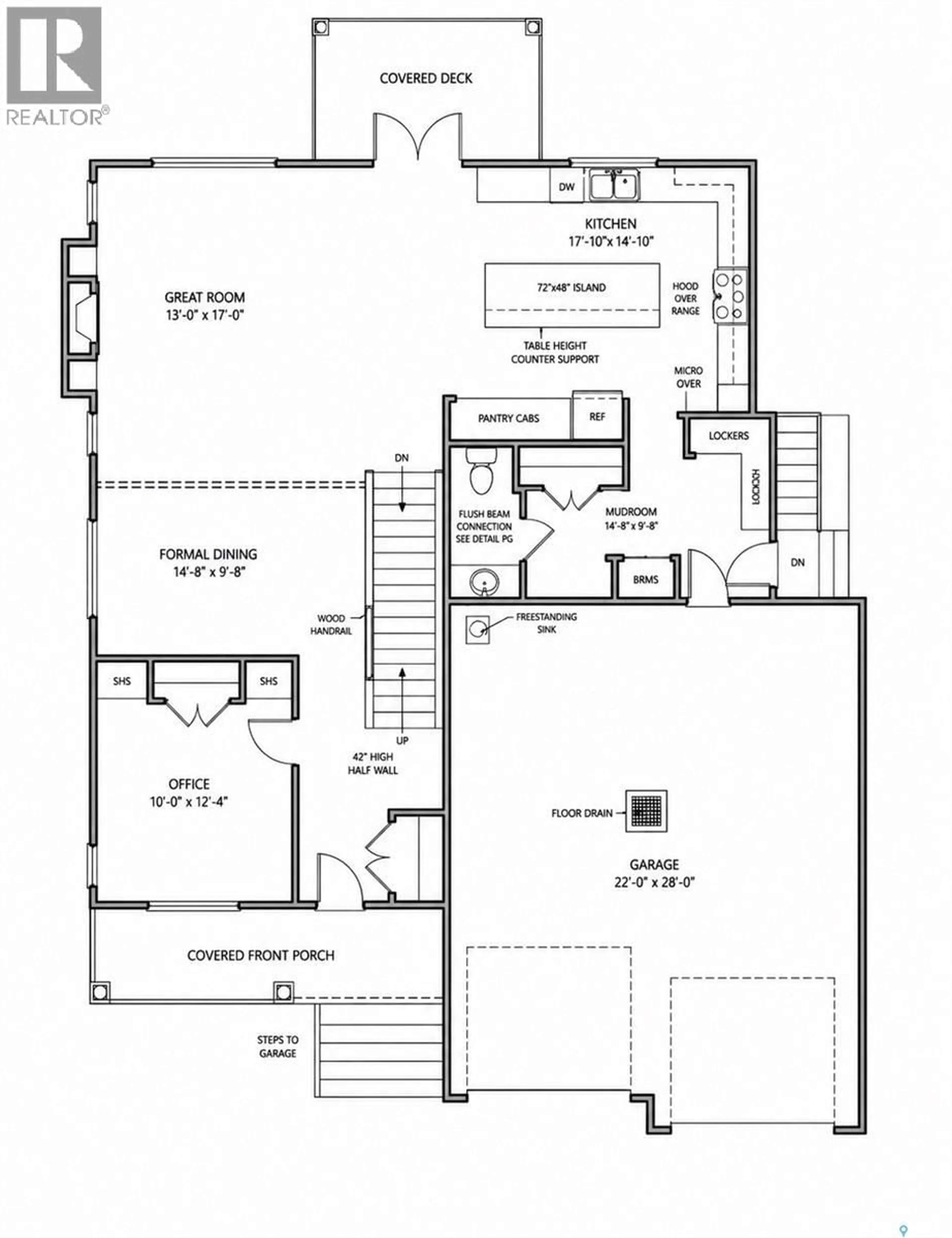 Floor plan for 4302 SAGE CRESCENT, Regina Saskatchewan S4V3L6