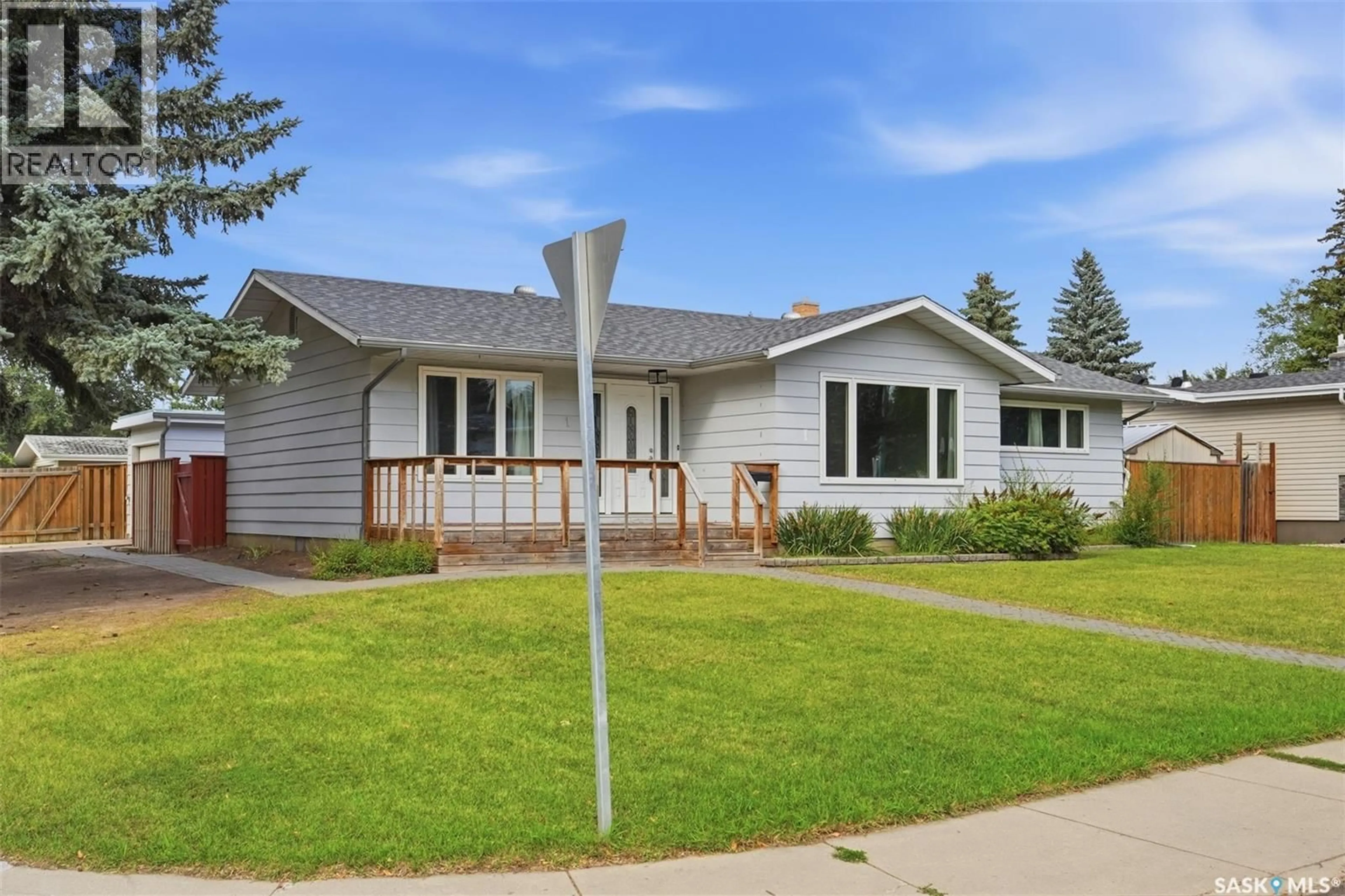 Home with vinyl exterior material, street for 1 STEPHENSON CRESCENT, Saskatoon Saskatchewan S7H3L6