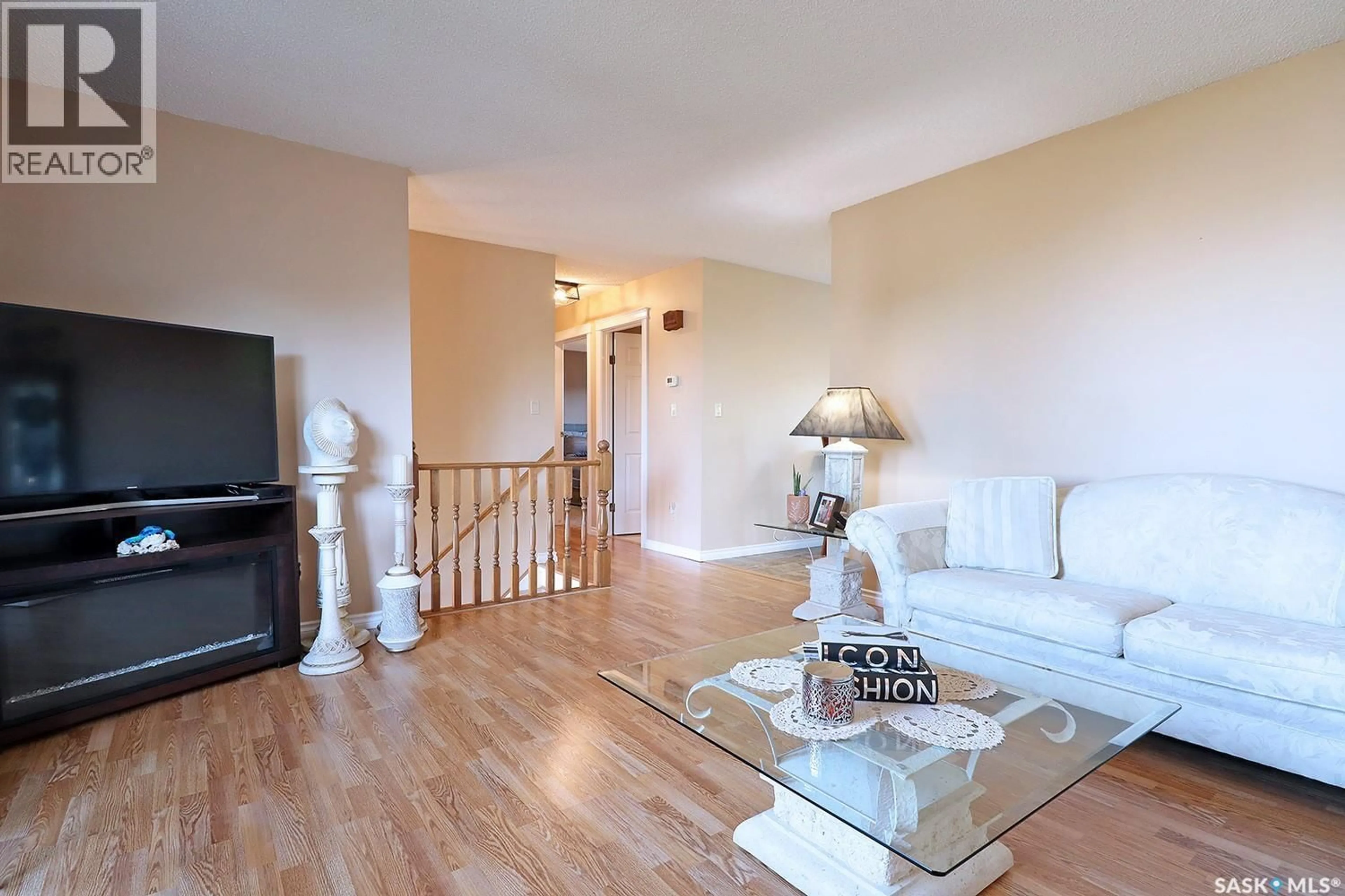 Living room with furniture, wood/laminate floor for 368 DARLINGTON STREET, Yorkton Saskatchewan S3N3V7