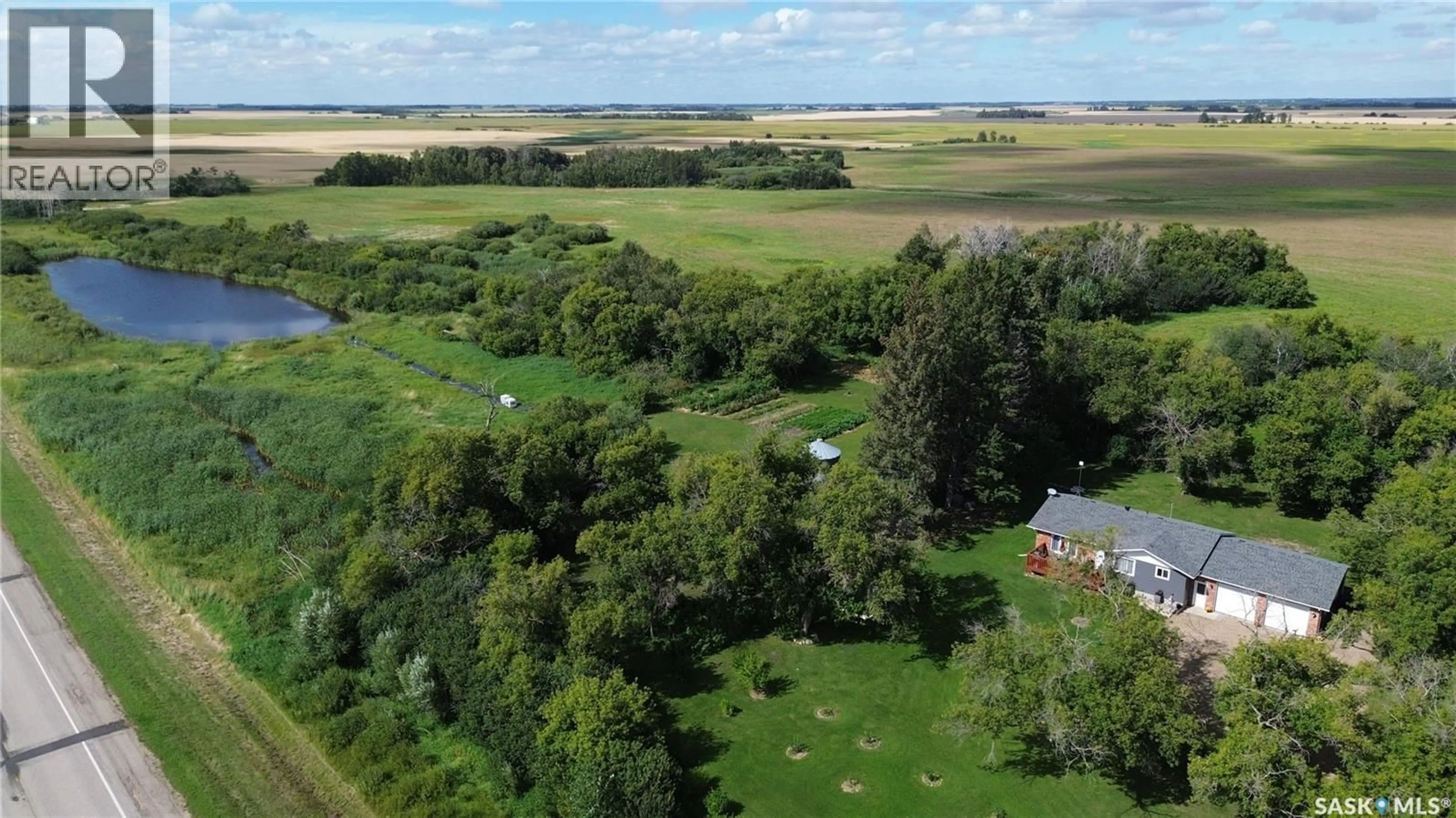 A pic from outside/outdoor area/front of a property/back of a property/a pic from drone, water/lake/river/ocean view for PROTEAU ACREAGE, Sliding Hills Rm No. 273 Saskatchewan S0A2R0