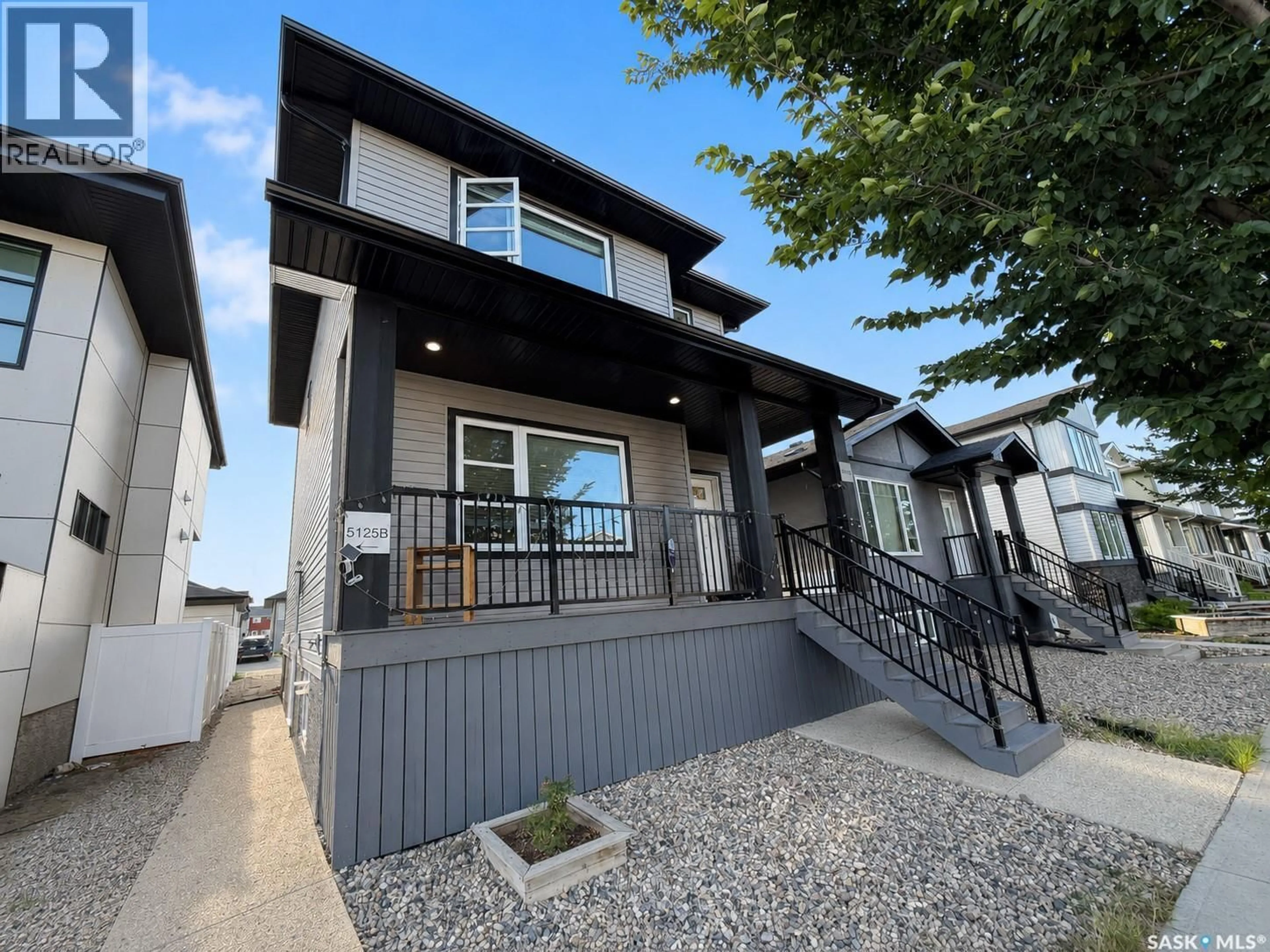 Home with vinyl exterior material, street for 5125 CRANE CRESCENT, Regina Saskatchewan S4W0B9