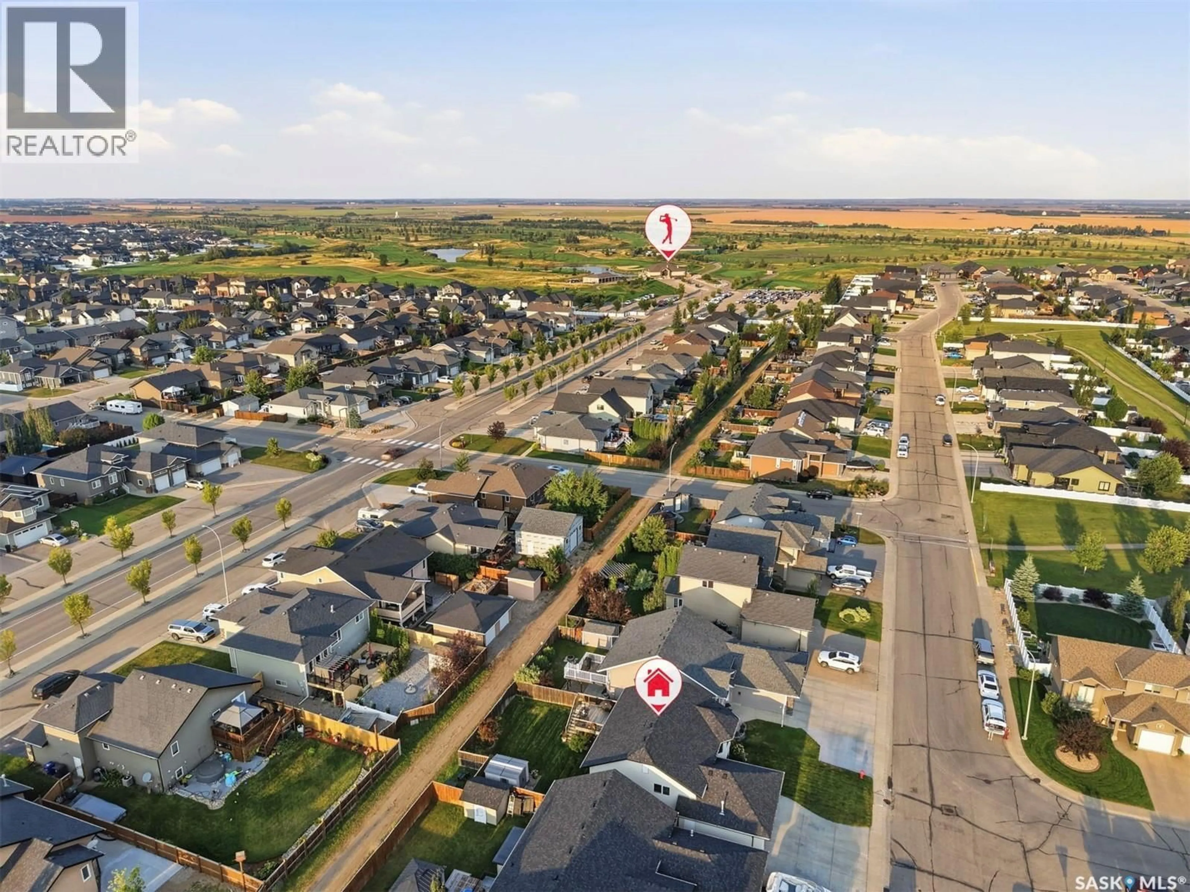 A pic from outside/outdoor area/front of a property/back of a property/a pic from drone, street for 220 FLOYD COURT, Warman Saskatchewan S0K4S1
