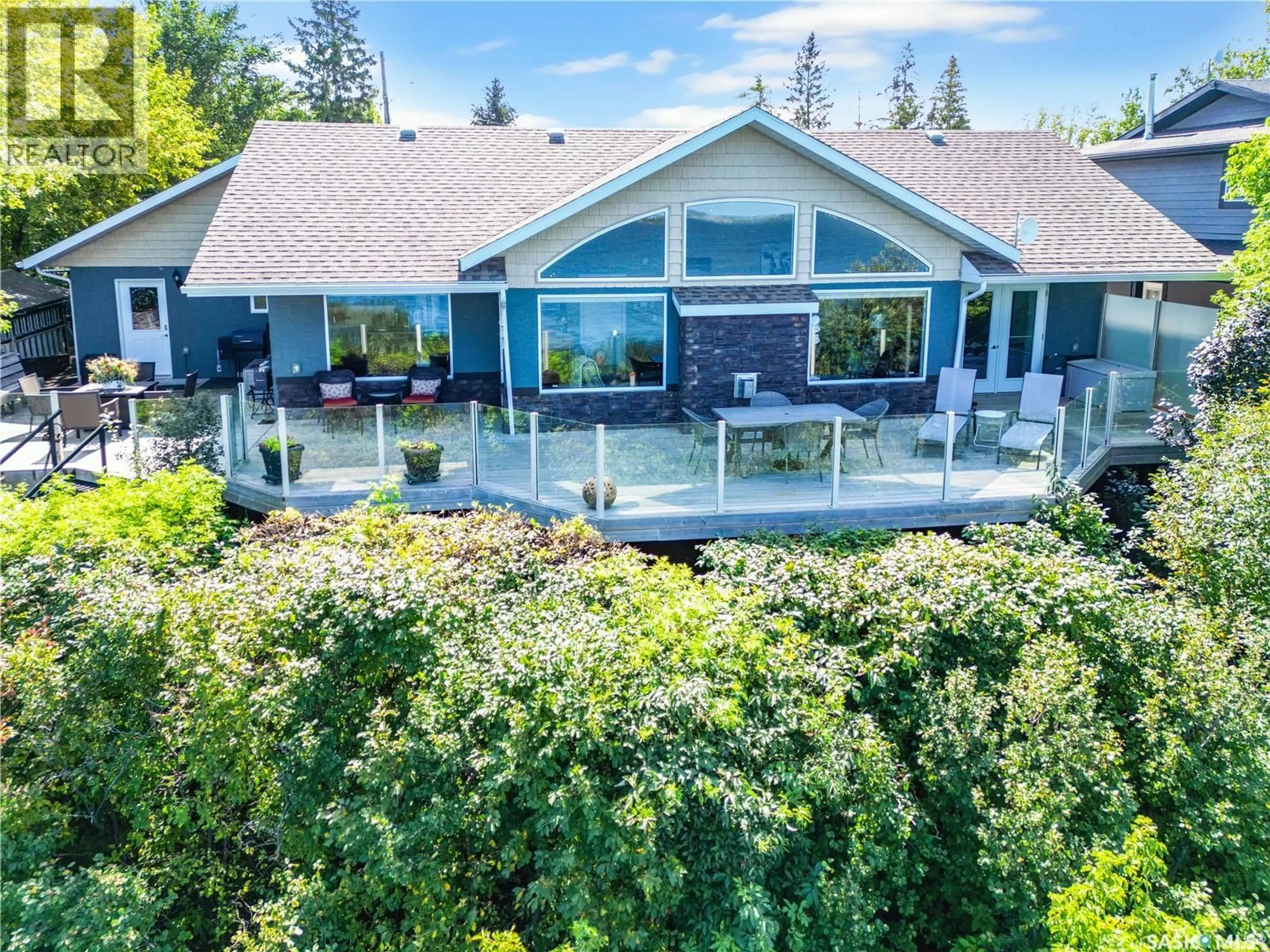 A pic from outside/outdoor area/front of a property/back of a property/a pic from drone, water/lake/river/ocean view for 21 ELDRIDGE DRIVE, Murray Lake Saskatchewan S0M1X0