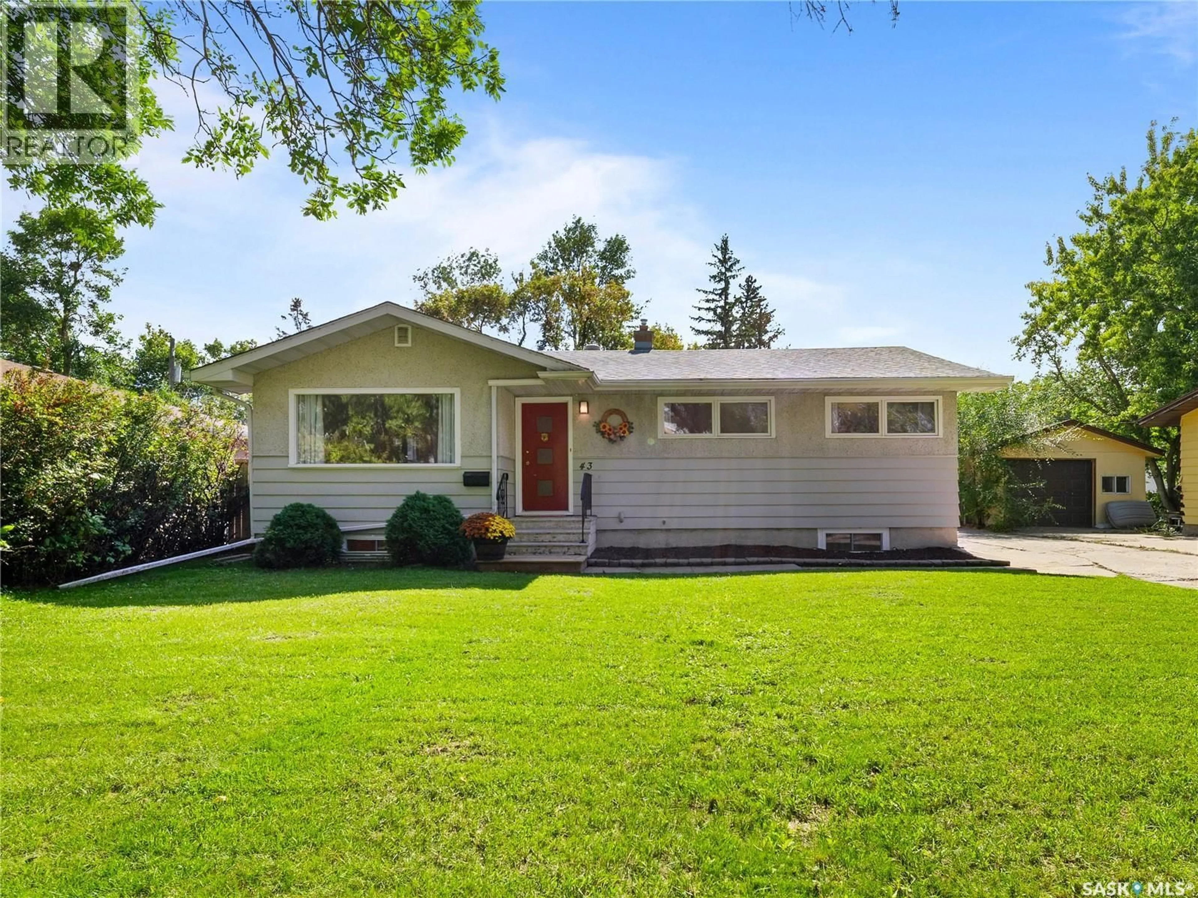 Home with vinyl exterior material, street for 43 COWBURN CRESCENT, Regina Saskatchewan S4S5R9