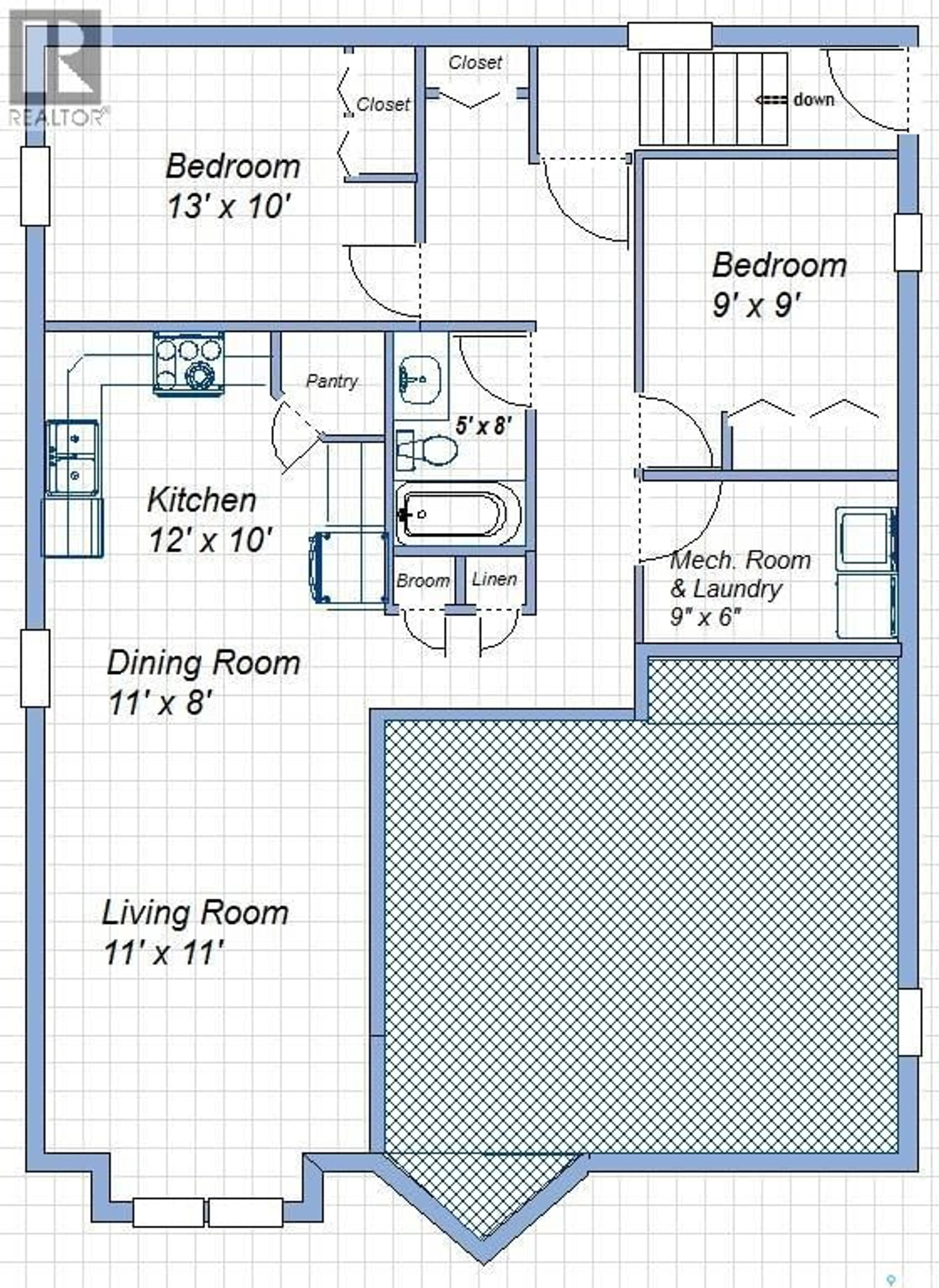 Floor plan for 204 COWAN CRESCENT, Martensville Saskatchewan S0K2A0