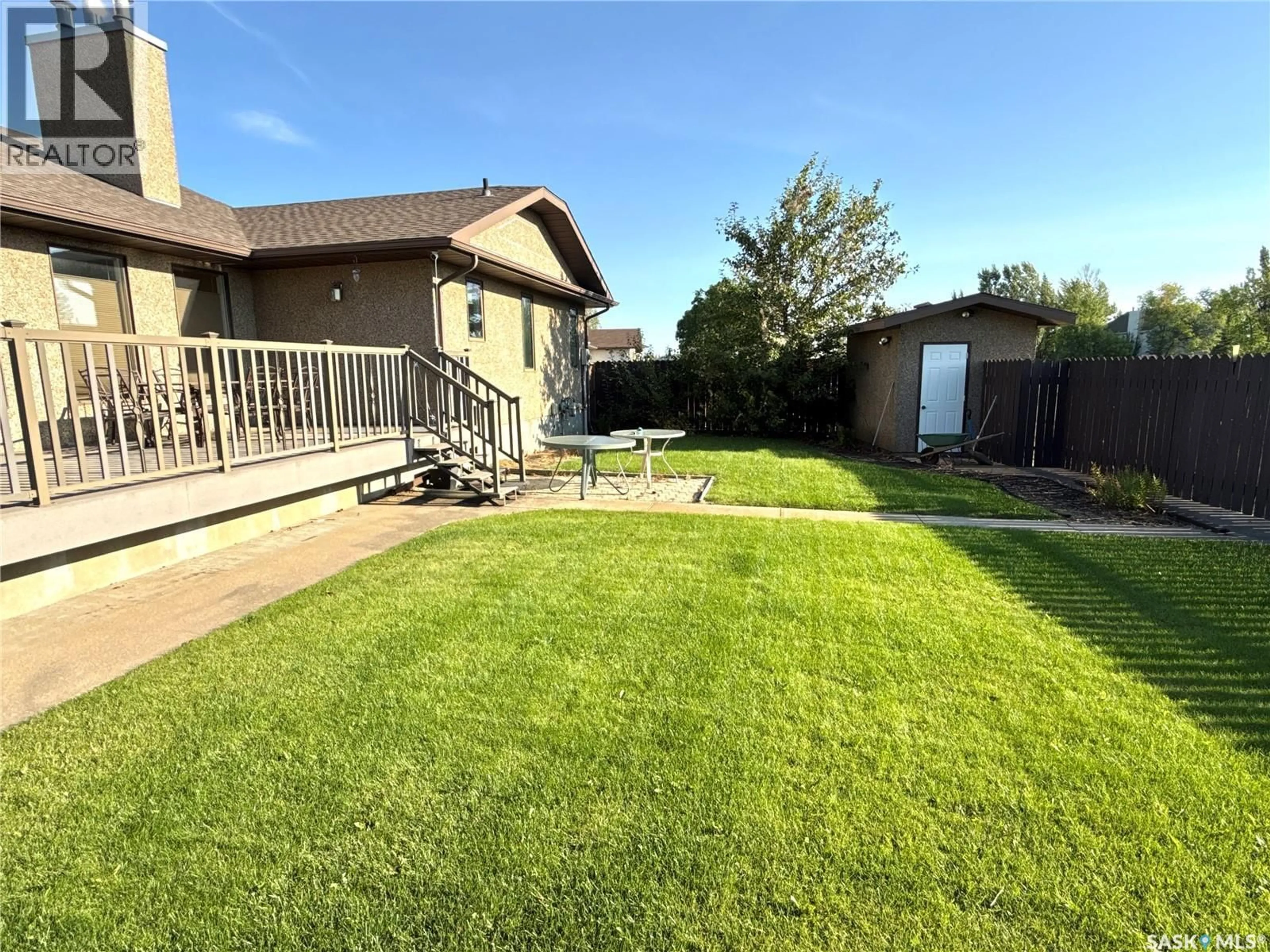 A pic from outside/outdoor area/front of a property/back of a property/a pic from drone, street for 2502 BLUE JAY CRESCENT, North Battleford Saskatchewan S9A3Z3