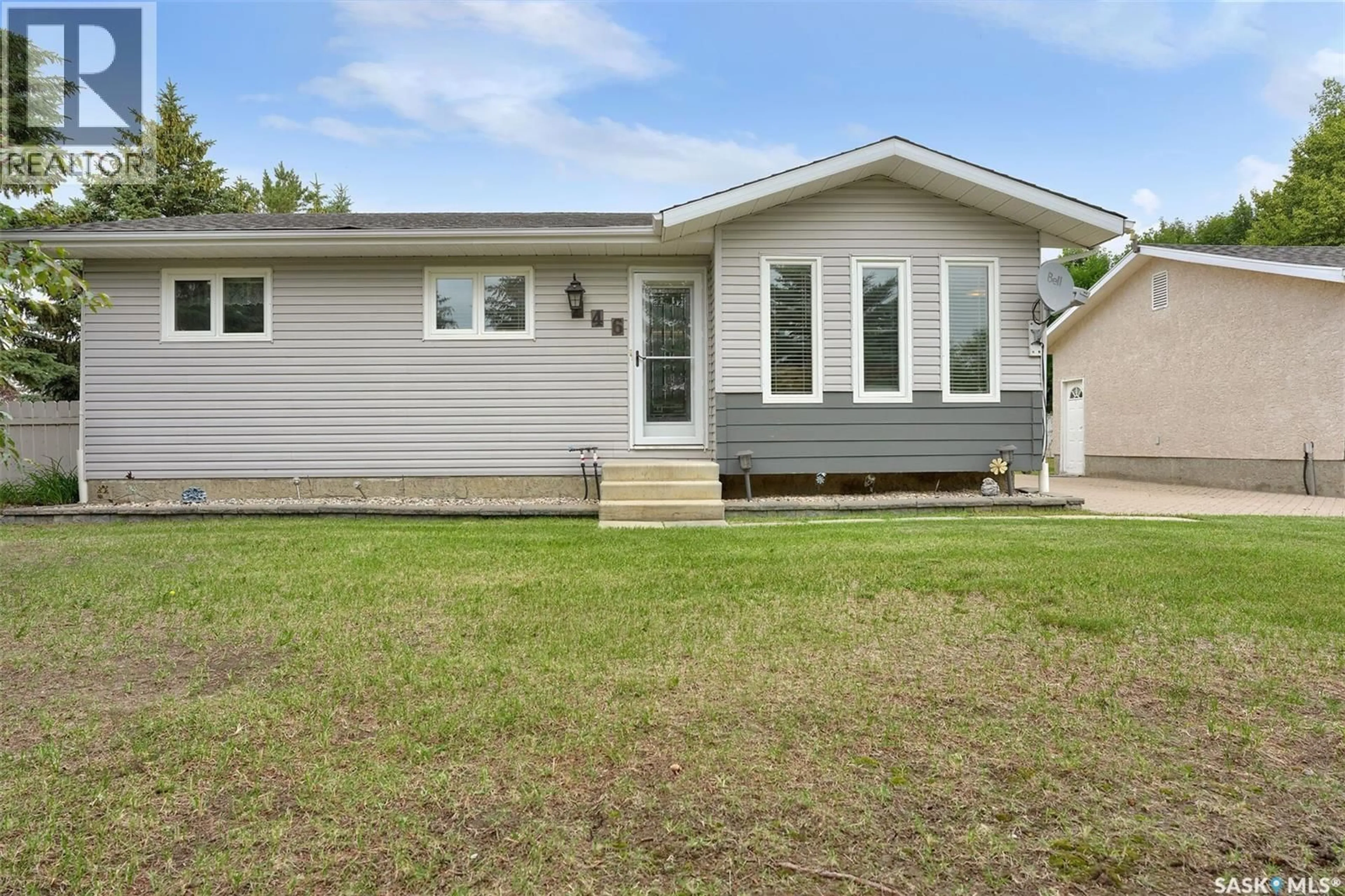 Home with vinyl exterior material, street for 246 - 242 WESTVIEW DRIVE, Balgonie Saskatchewan S0G0E0