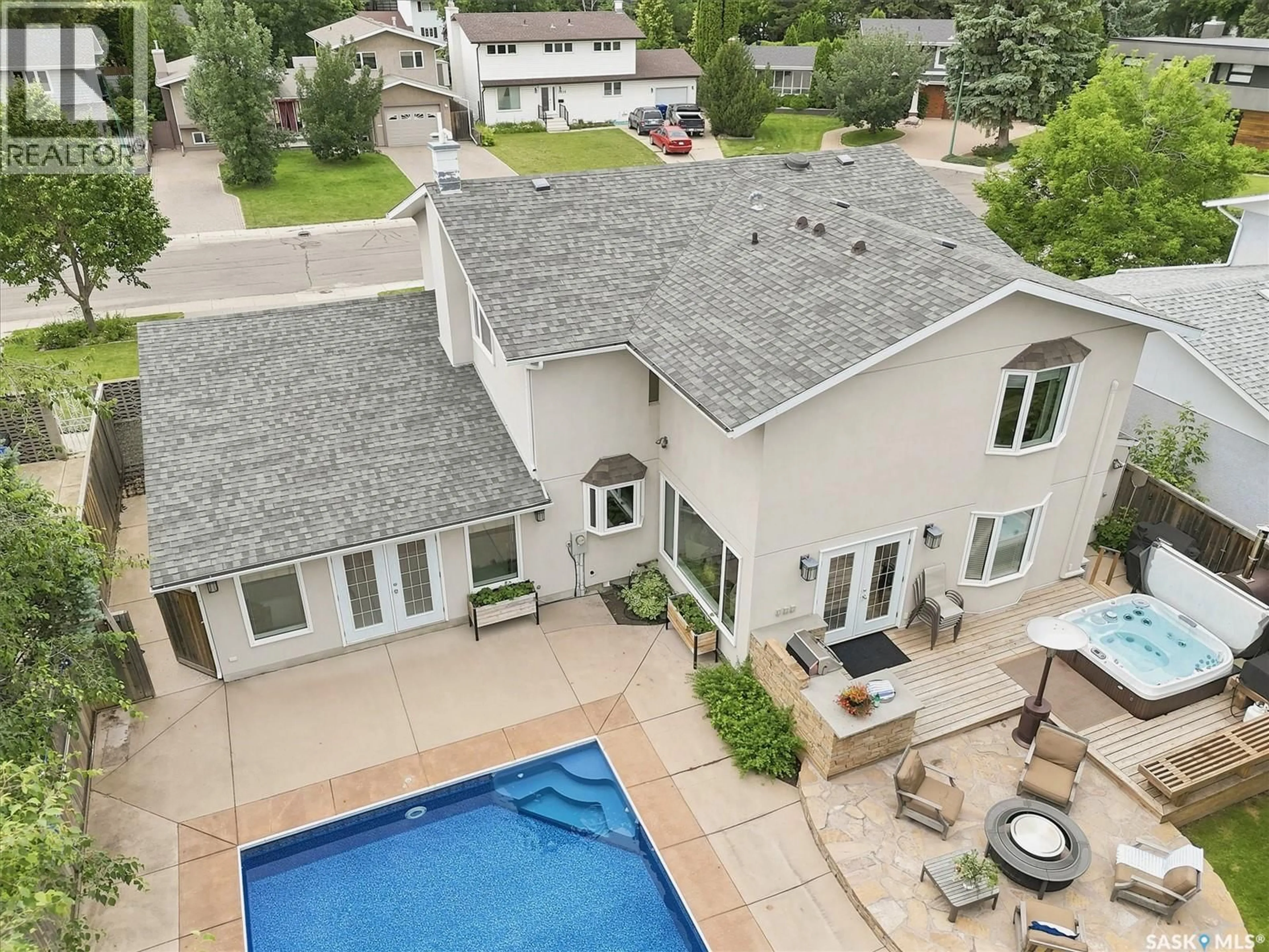 A pic from outside/outdoor area/front of a property/back of a property/a pic from drone, unknown for 3834 BALFOUR PLACE, Saskatoon Saskatchewan S7H3Z7