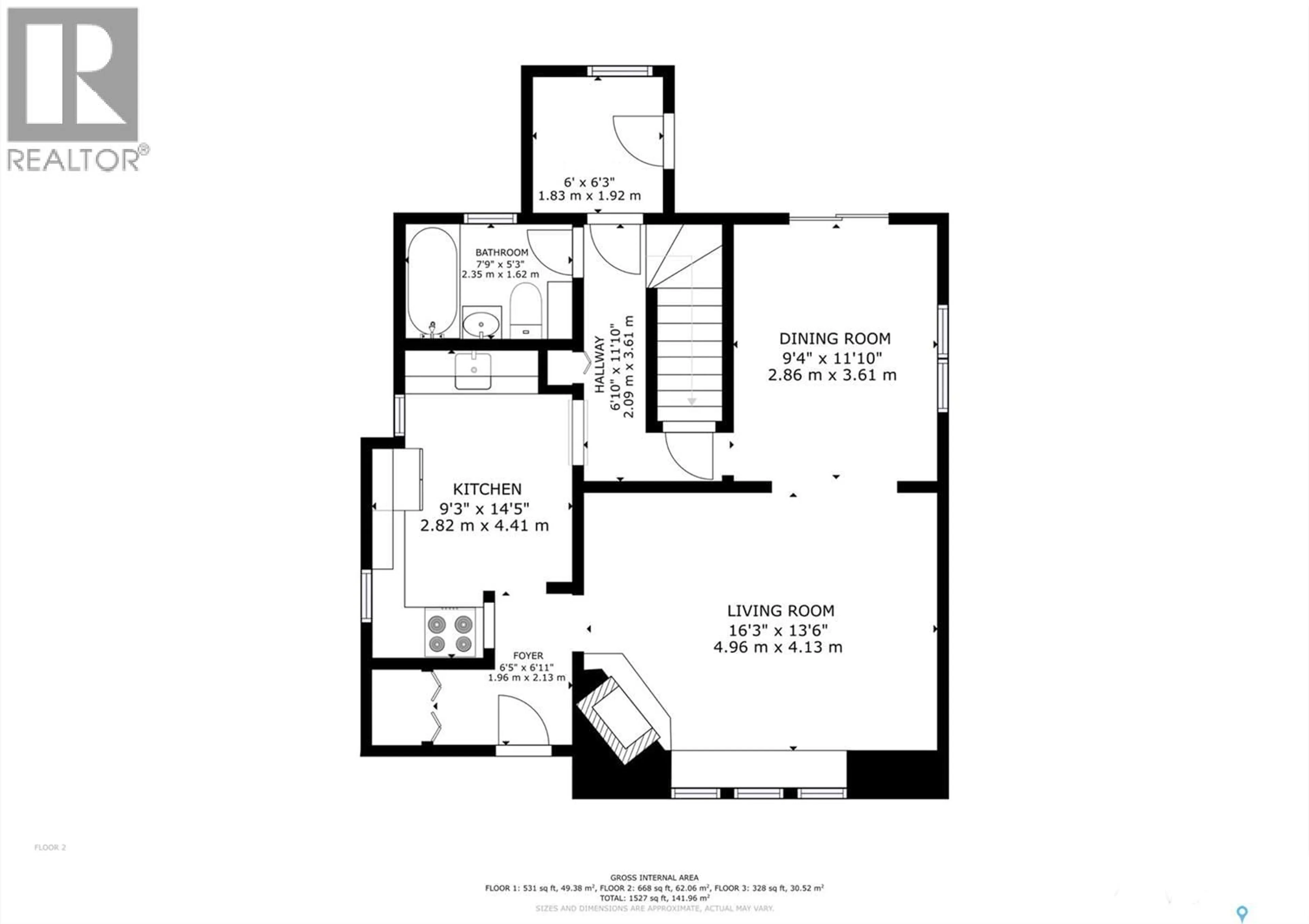 Floor plan for 1137 MONK AVENUE, Moose Jaw Saskatchewan S6H4E5