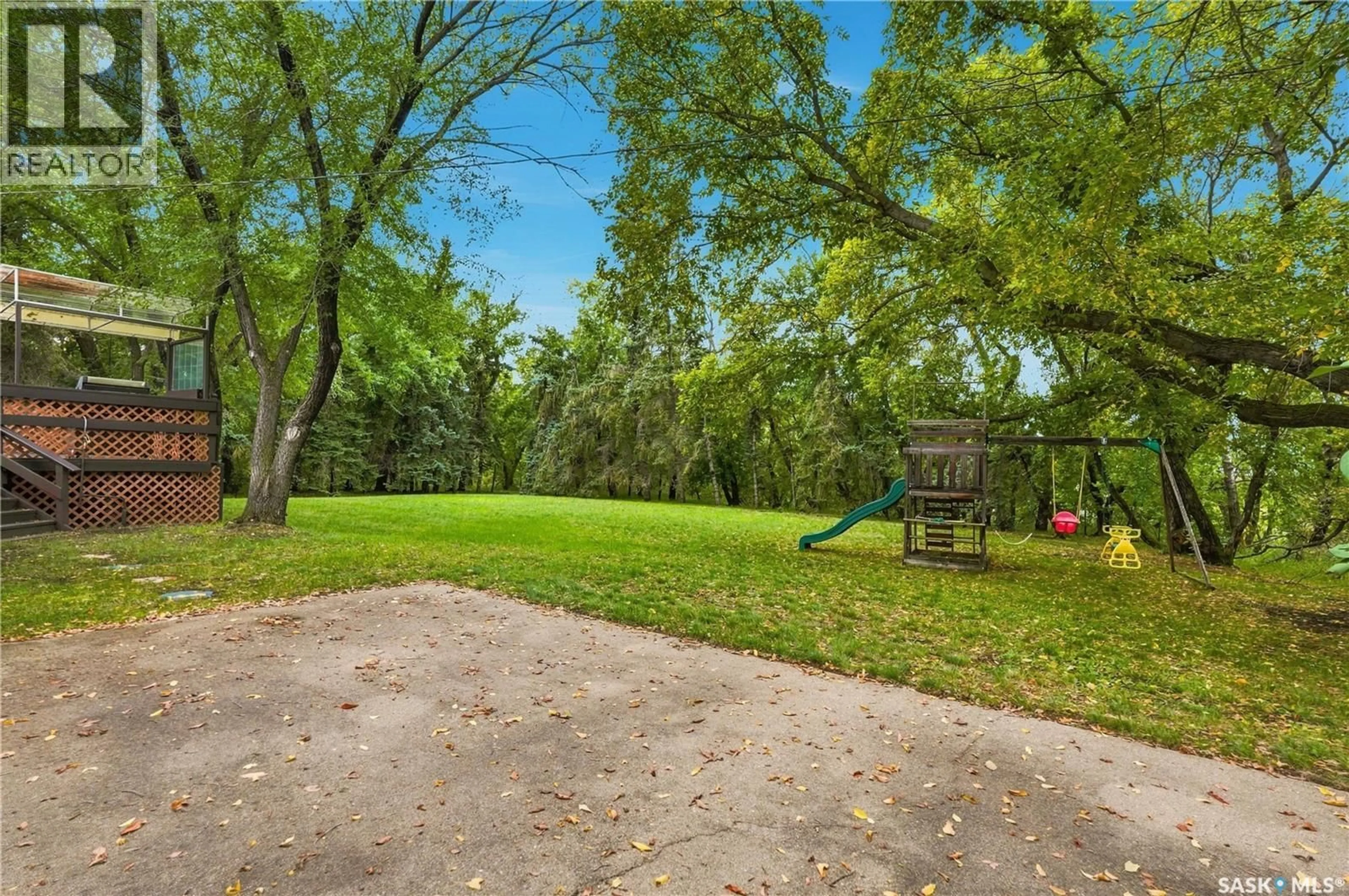 Patio, forest/trees view for STANLEY ACREAGE, Vanscoy Rm No. 345 Saskatchewan S7K3J5