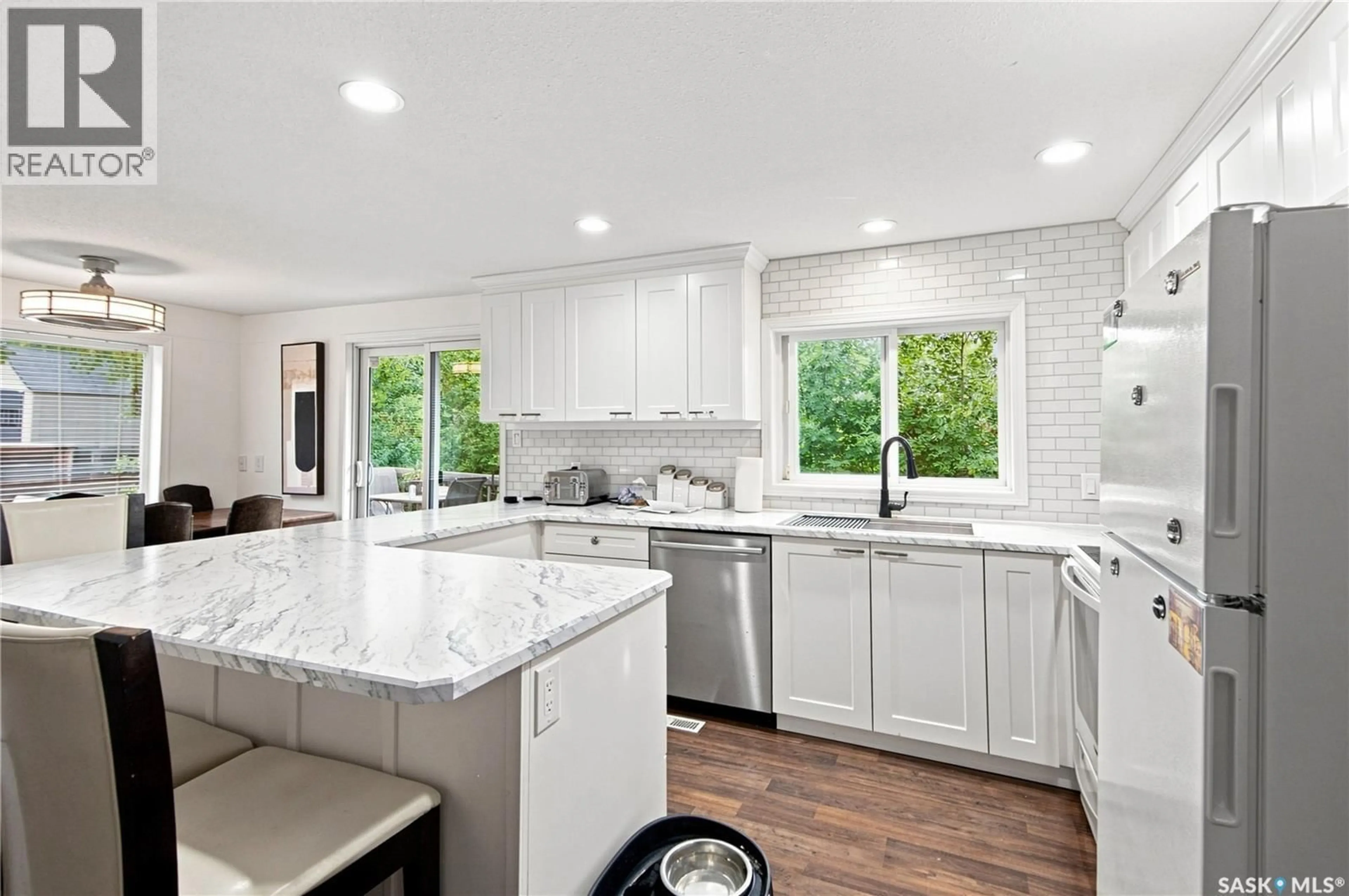 Open concept kitchen, ceramic/tile floor for 206 ALBERT STREET, Manitou Beach Saskatchewan S0K4T1