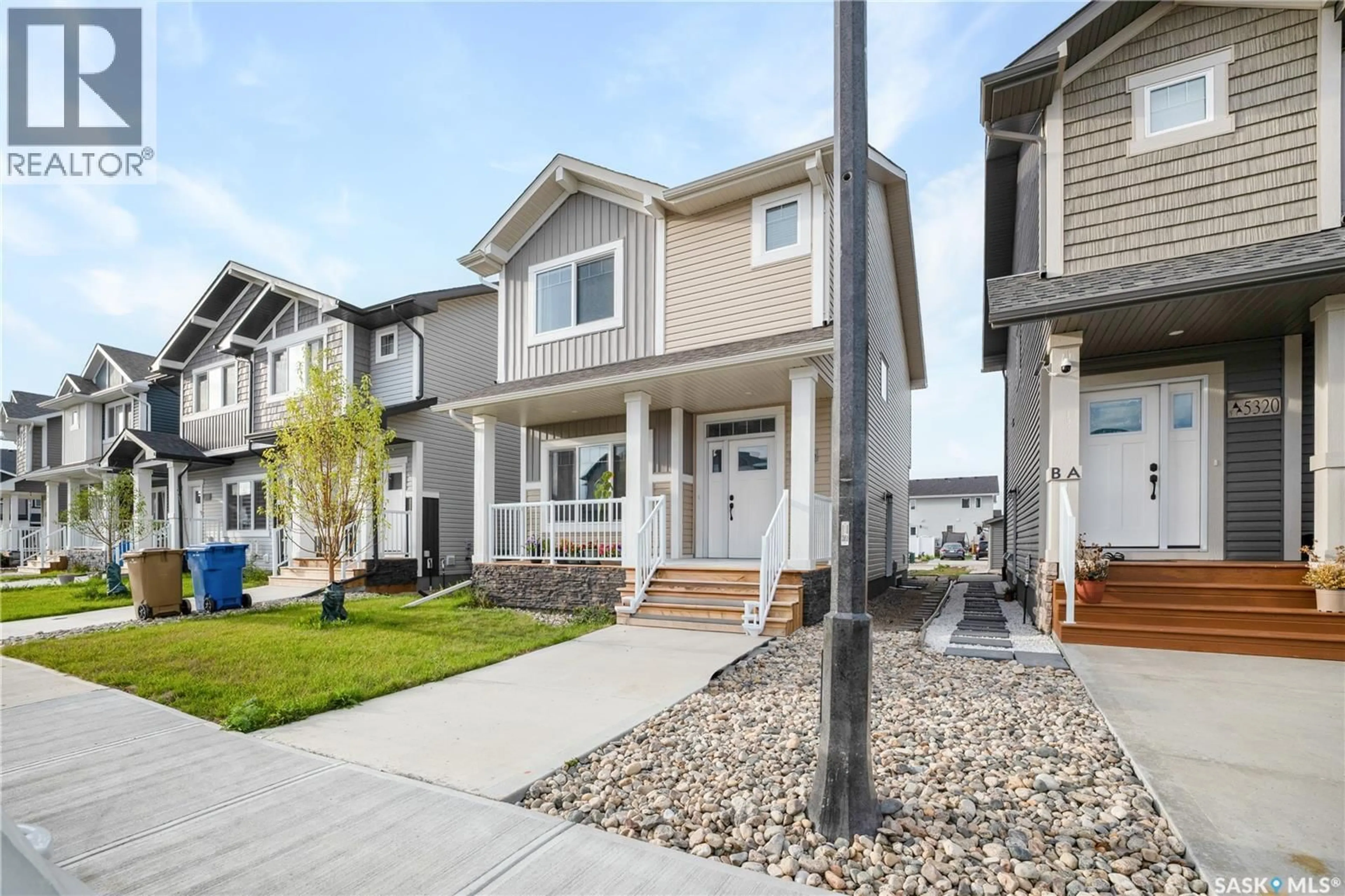 Home with vinyl exterior material, street for 5316 NICHOLSON AVENUE, Regina Saskatchewan S4V4B6