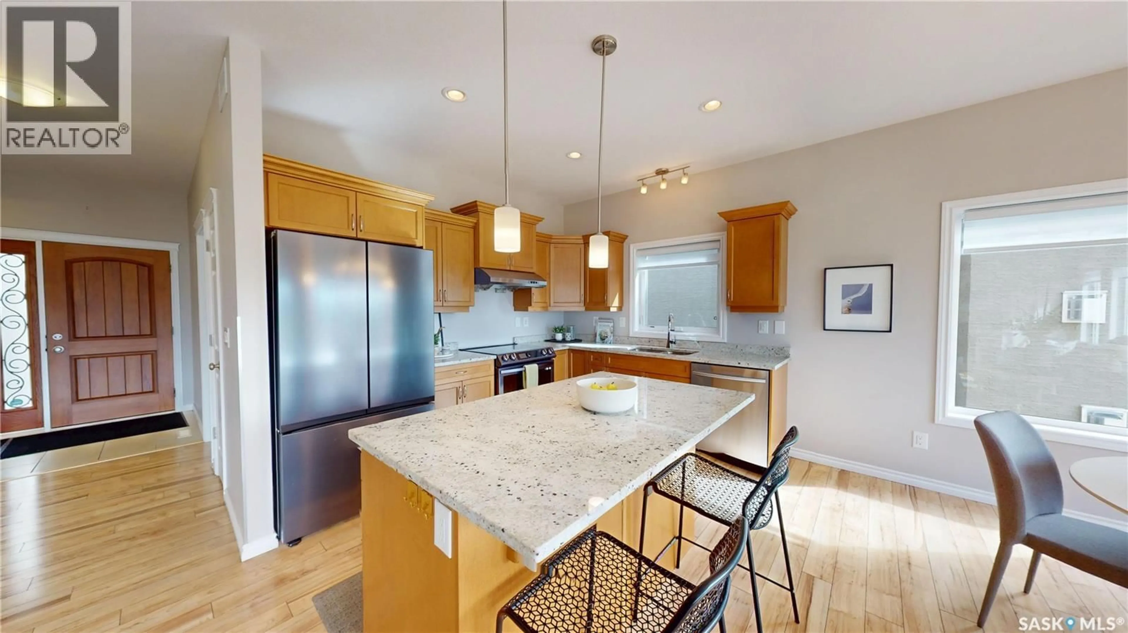 Open concept kitchen, ceramic/tile floor for 242 WHALLEY CRESCENT, Saskatoon Saskatchewan S7T0N9