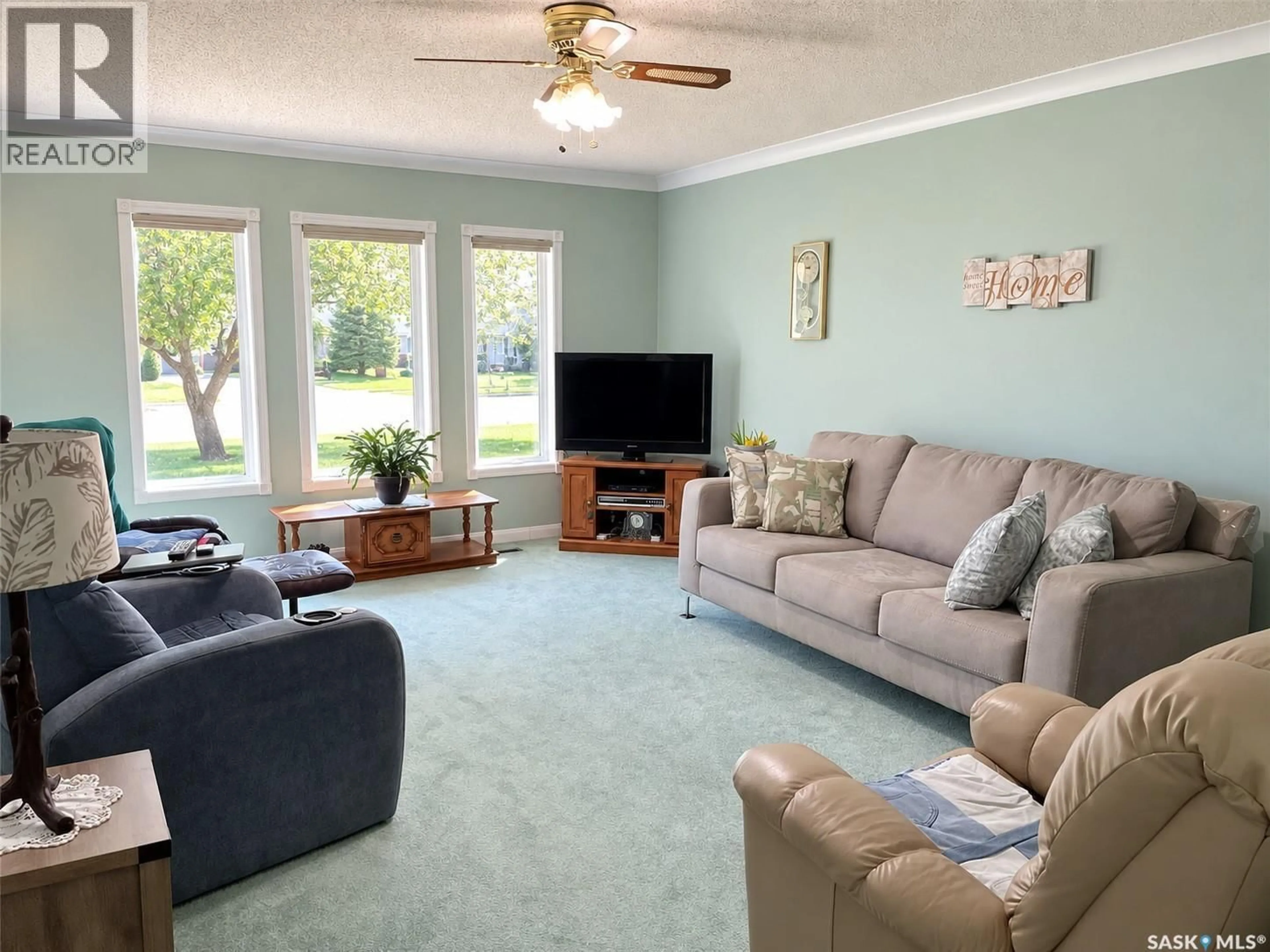 Living room with furniture, unknown for 758 SASKATCHEWAN AVENUE, Milden Saskatchewan S0L2L0