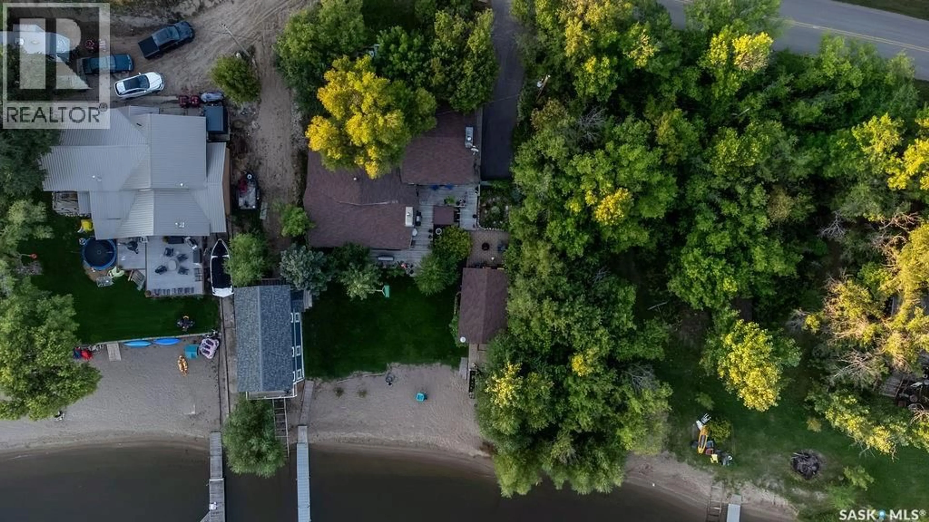 A pic from outside/outdoor area/front of a property/back of a property/a pic from drone, water/lake/river/ocean view for 526 PASQUA LAKE ROAD, North Qu'Appelle Rm No. 187 Saskatchewan S0G1S0