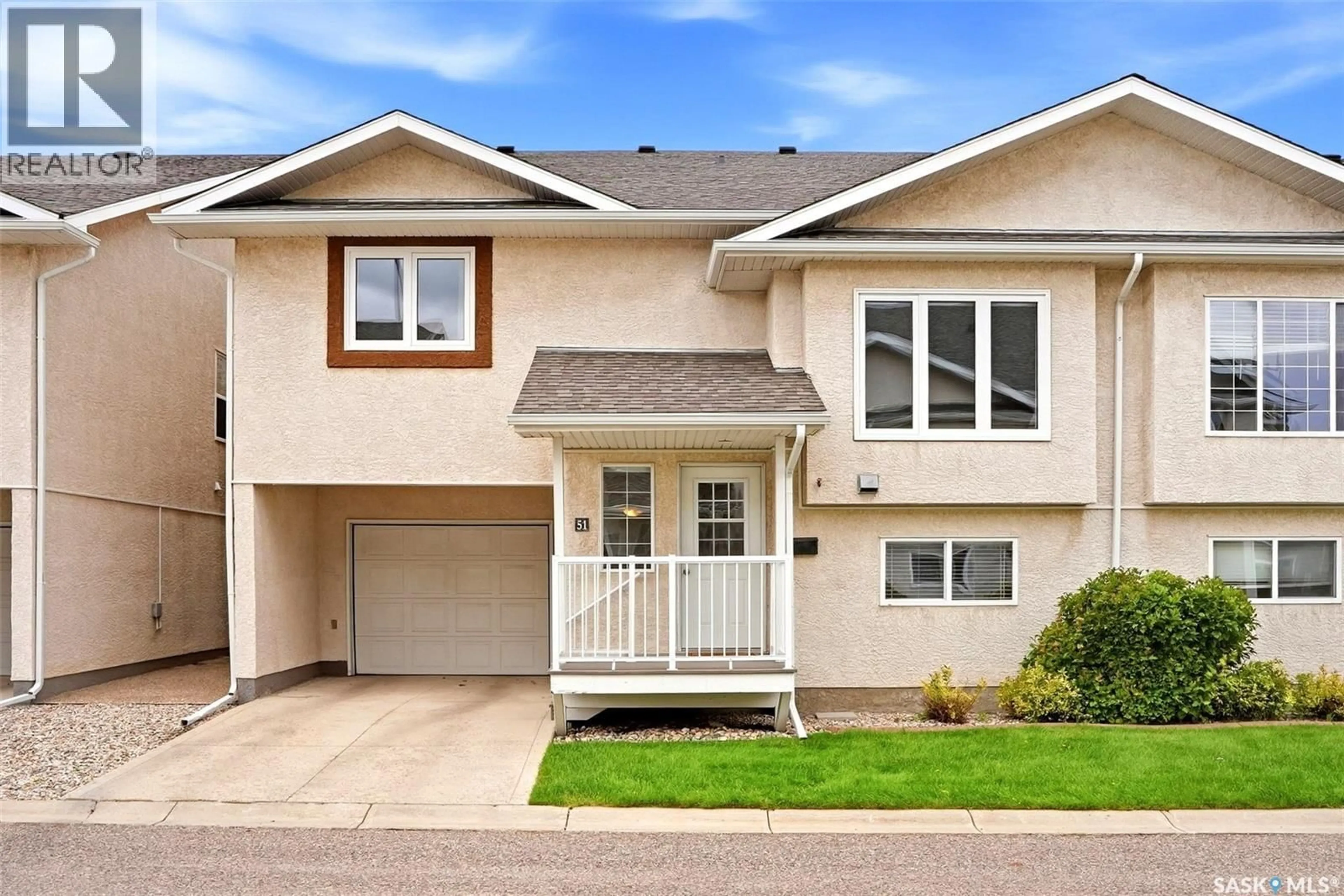 Home with vinyl exterior material, street for 51 4425 NICURITY DRIVE, Regina Saskatchewan S4X0E6