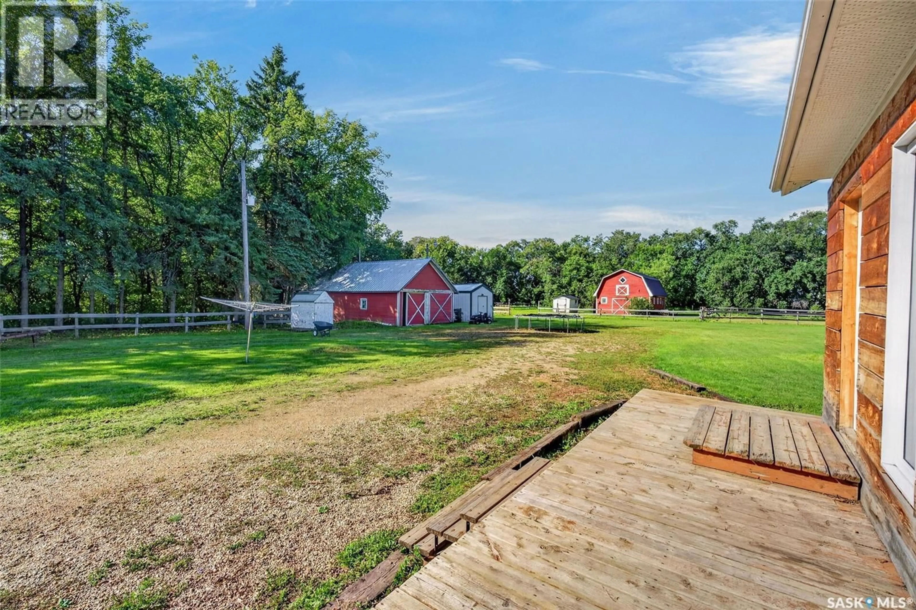 A pic from outside/outdoor area/front of a property/back of a property/a pic from drone, water/lake/river/ocean view for MEADOWS ACREAGE, St. Louis RM No. 431 Saskatchewan S0J2C0