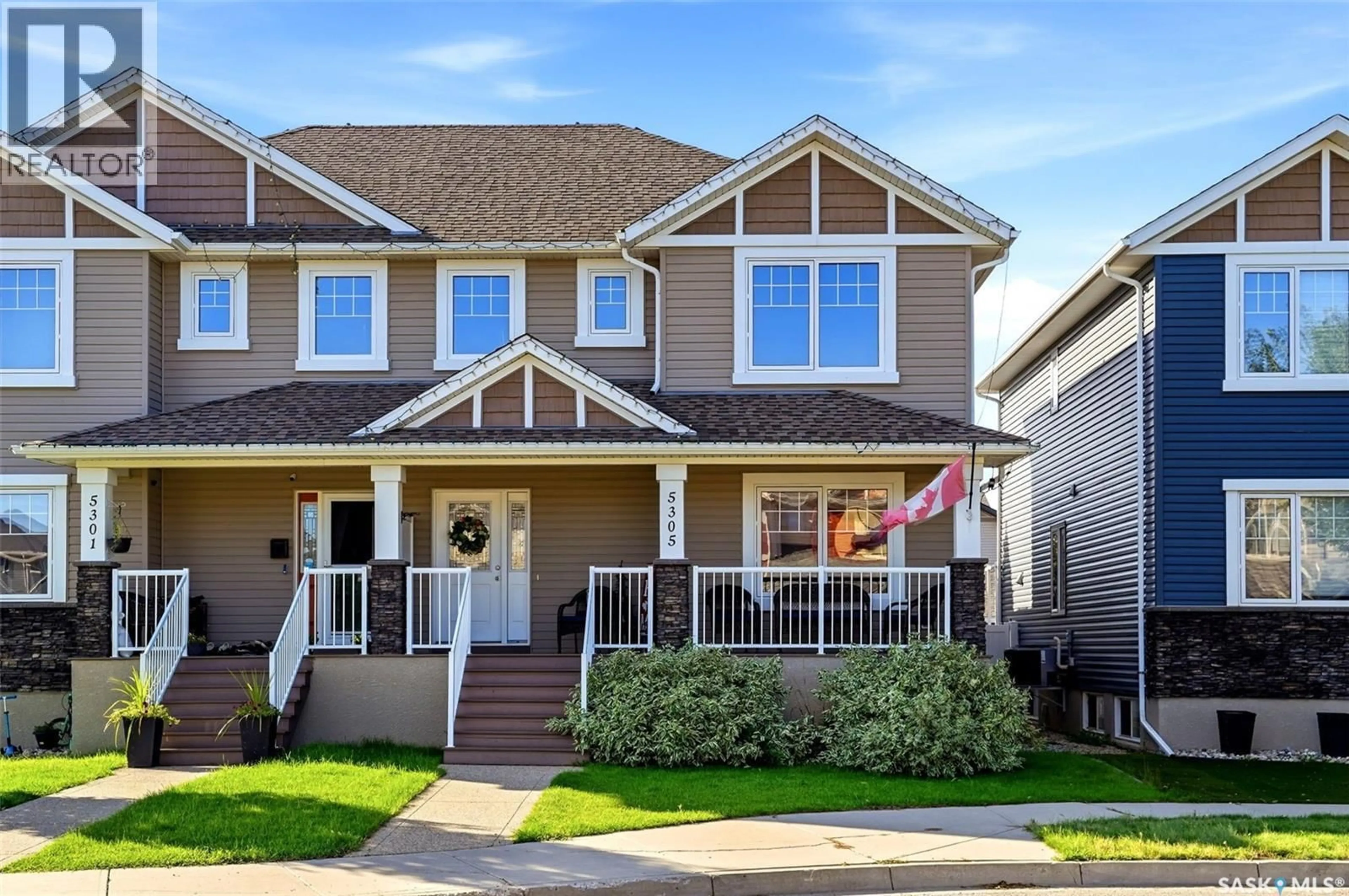 Home with vinyl exterior material, street for 5305 JIM CAIRNS BOULEVARD, Regina Saskatchewan S4W0G1