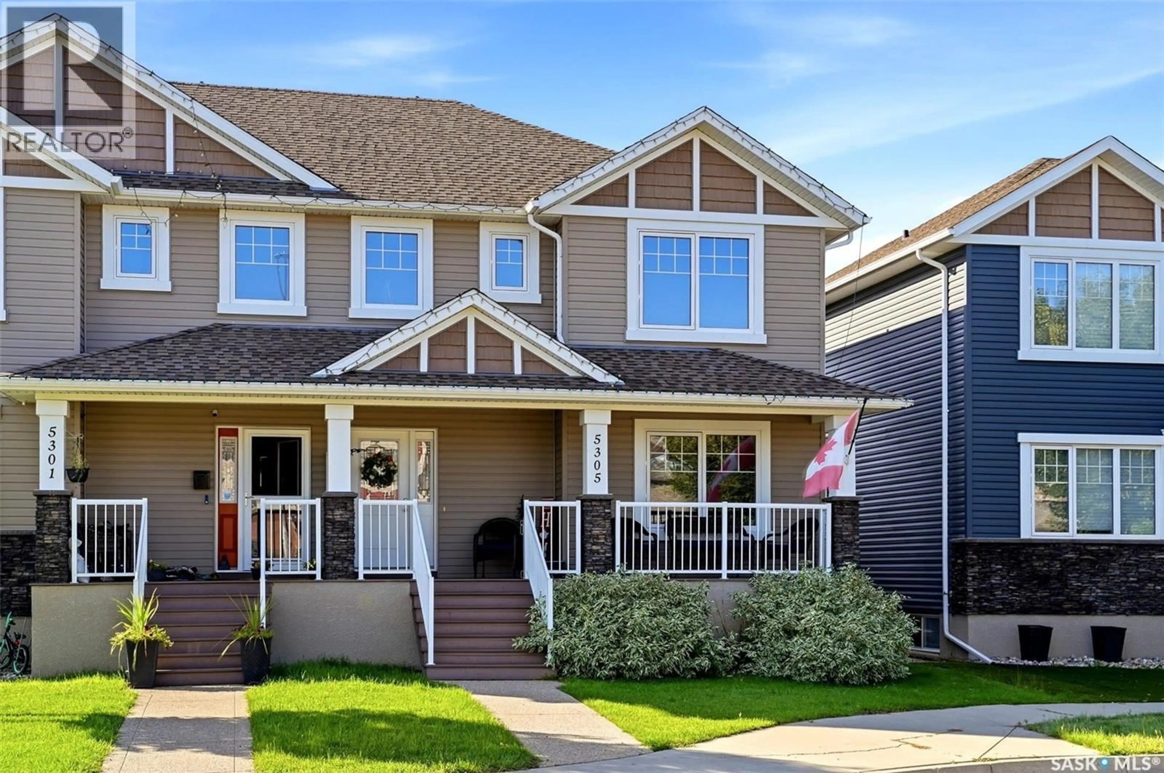 Home with vinyl exterior material, street for 5305 JIM CAIRNS BOULEVARD, Regina Saskatchewan S4W0G1