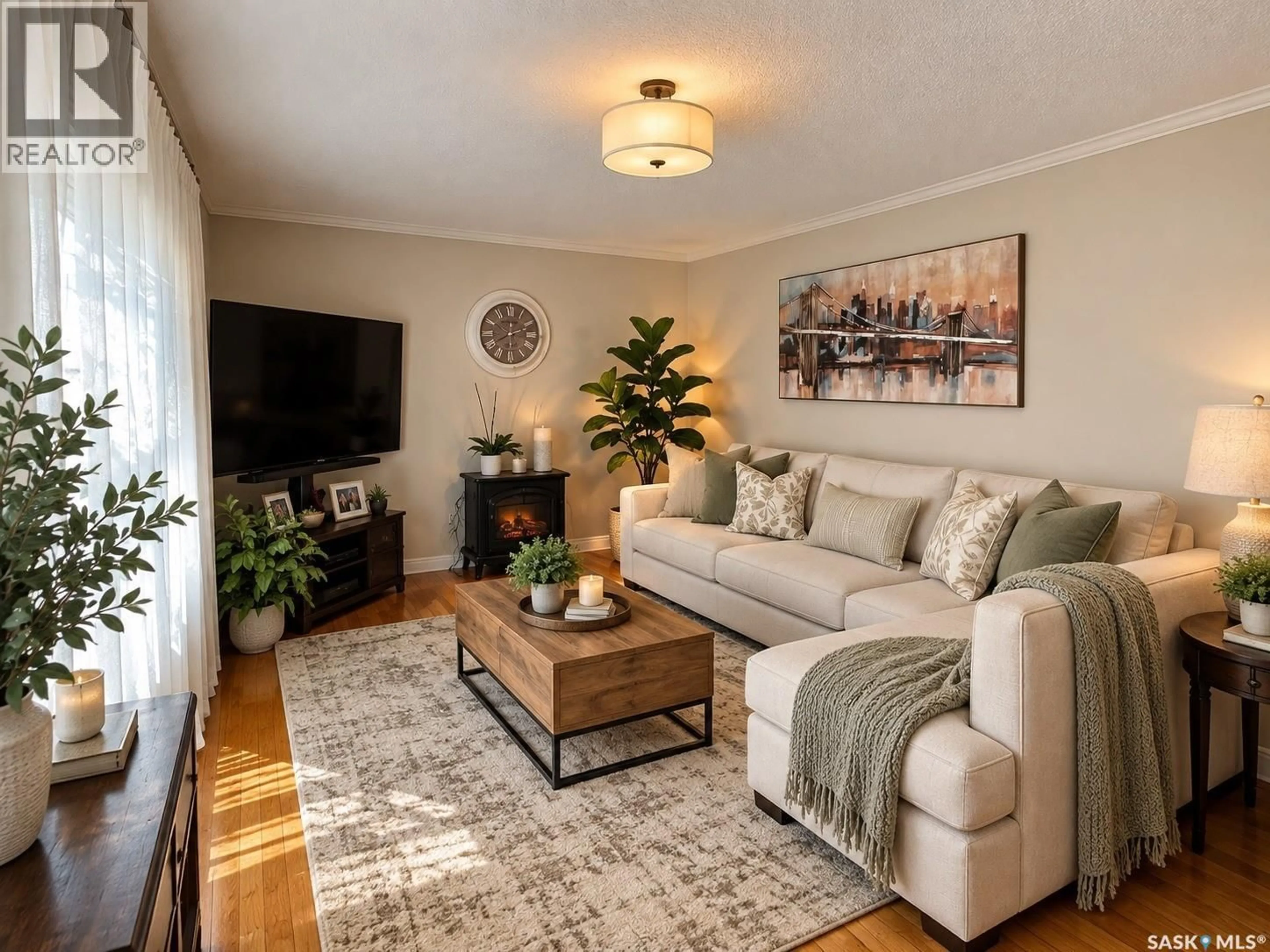 Living room with furniture, unknown for 22 210 CAMPONI PLACE, Saskatoon Saskatchewan S7M1J7