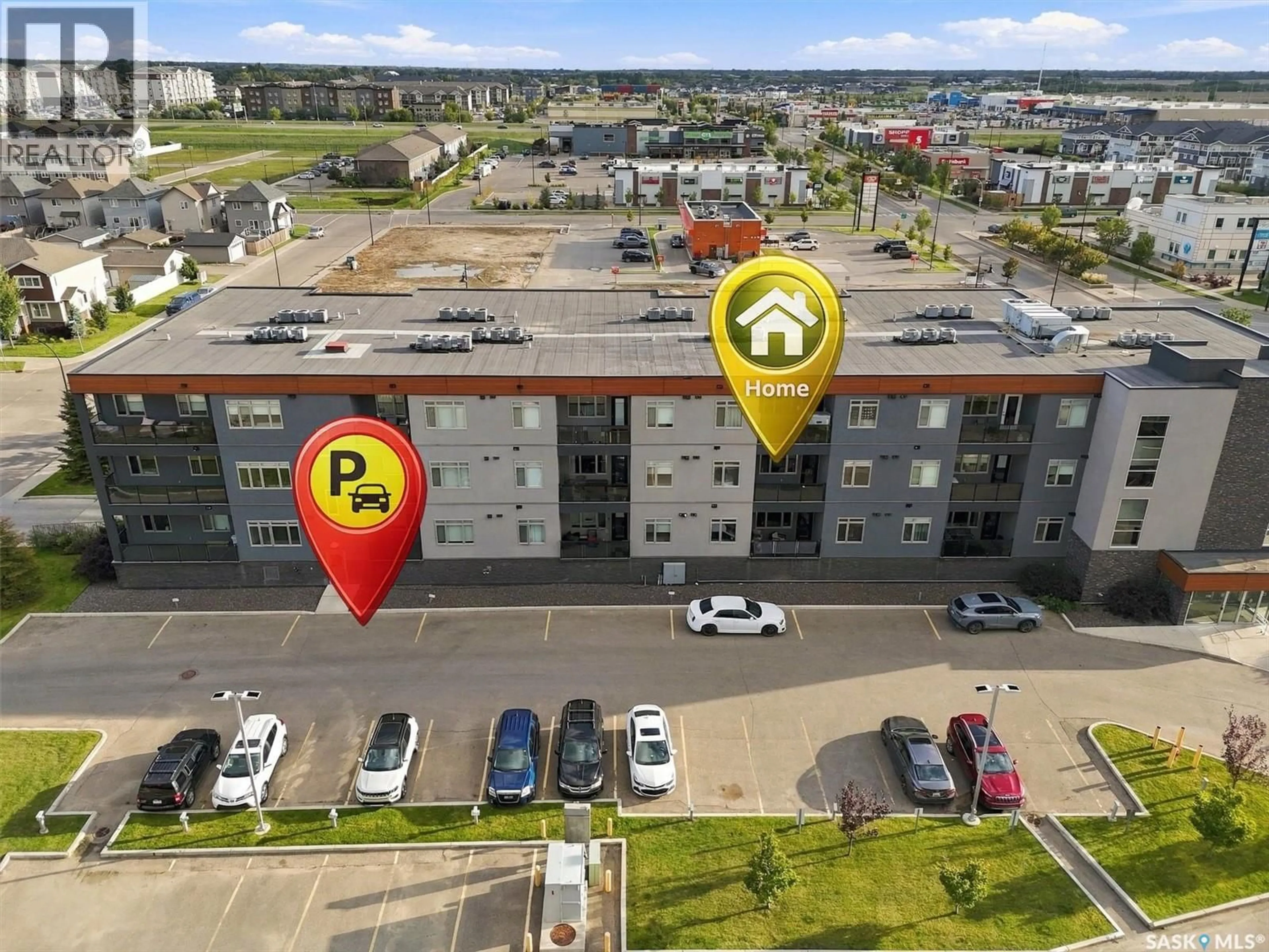 A pic from outside/outdoor area/front of a property/back of a property/a pic from drone, unknown for 202 CHILDERS CRESCENT, Saskatoon Saskatchewan S7L6W1