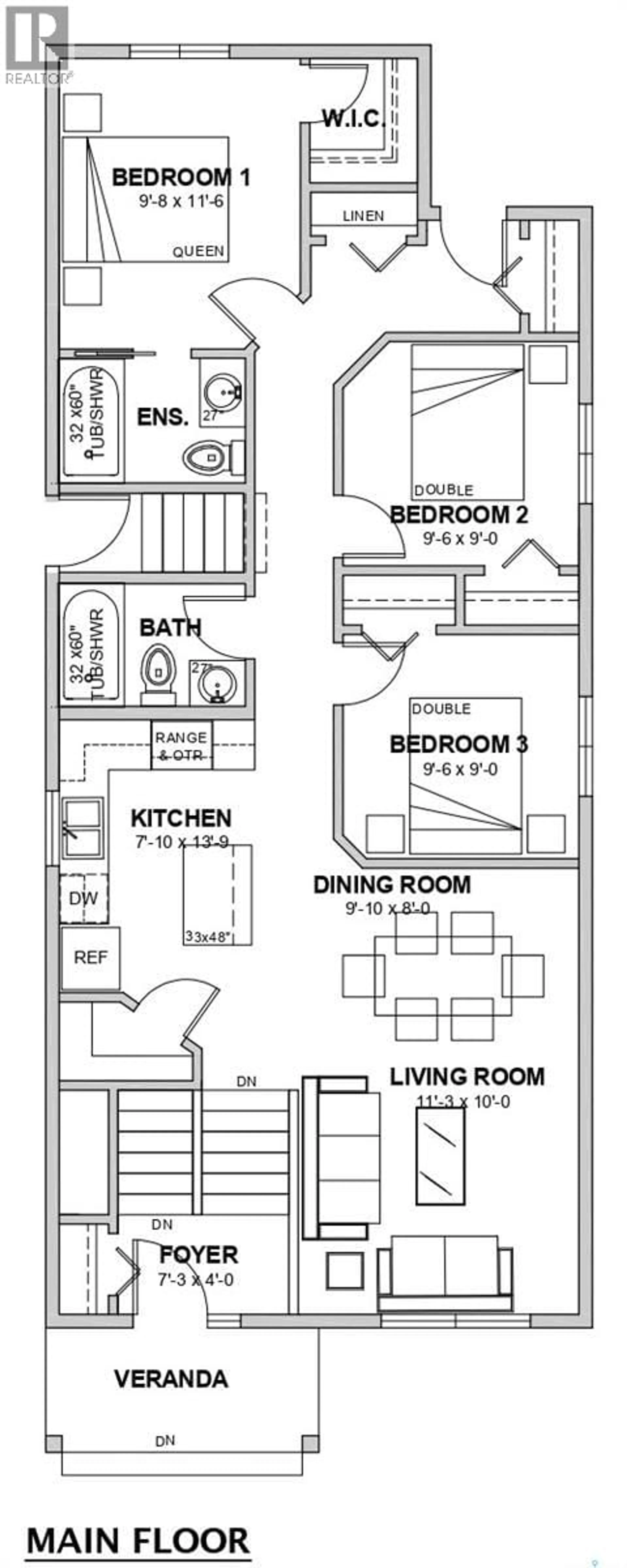 Floor plan for 427 STEHWIEN STREET, Saskatoon Saskatchewan S7W1P5