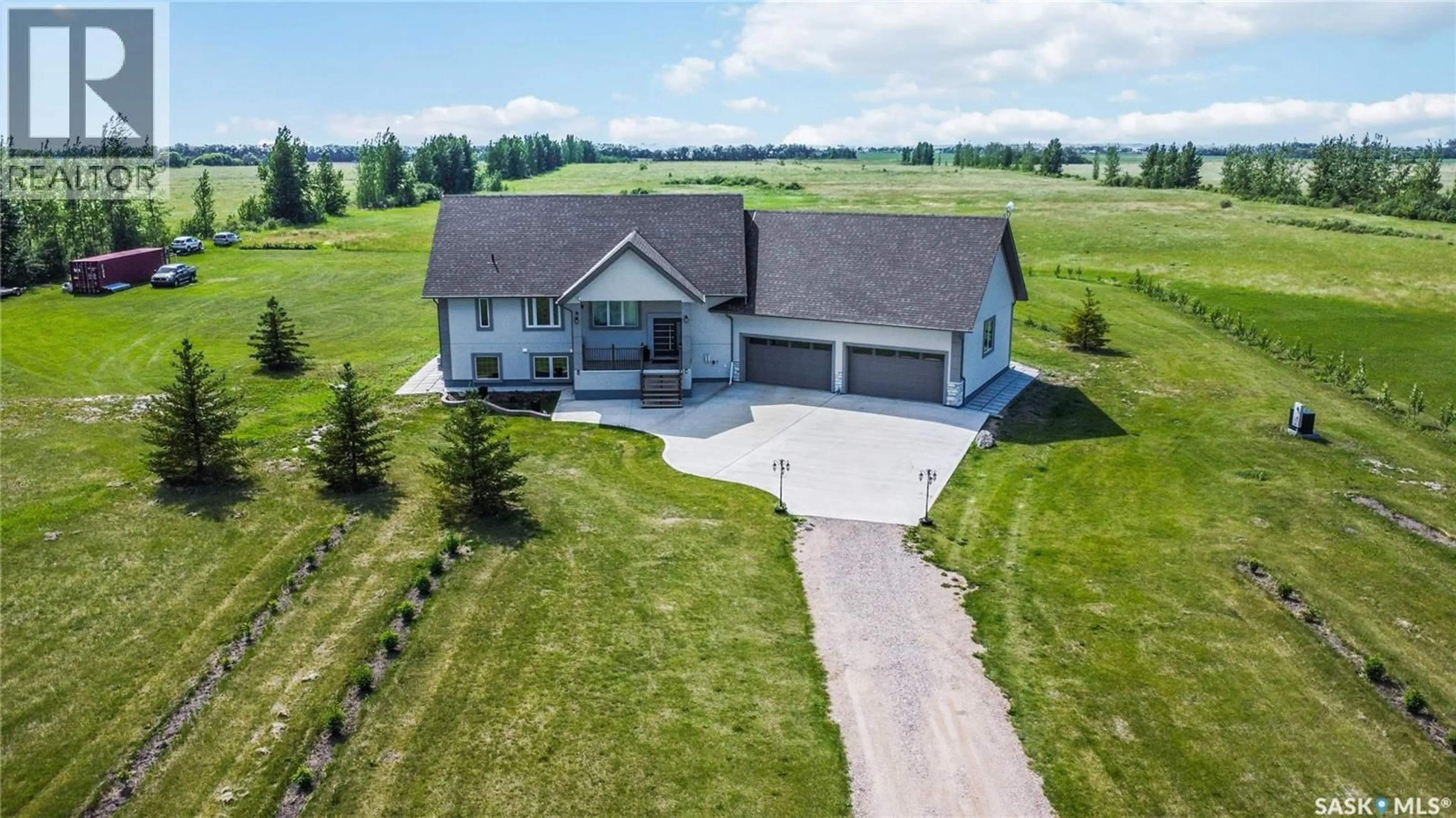 A pic from outside/outdoor area/front of a property/back of a property/a pic from drone, unknown for CHIRCU ACREAGE, Dundurn Rm No. 314 Saskatchewan S7C0C8