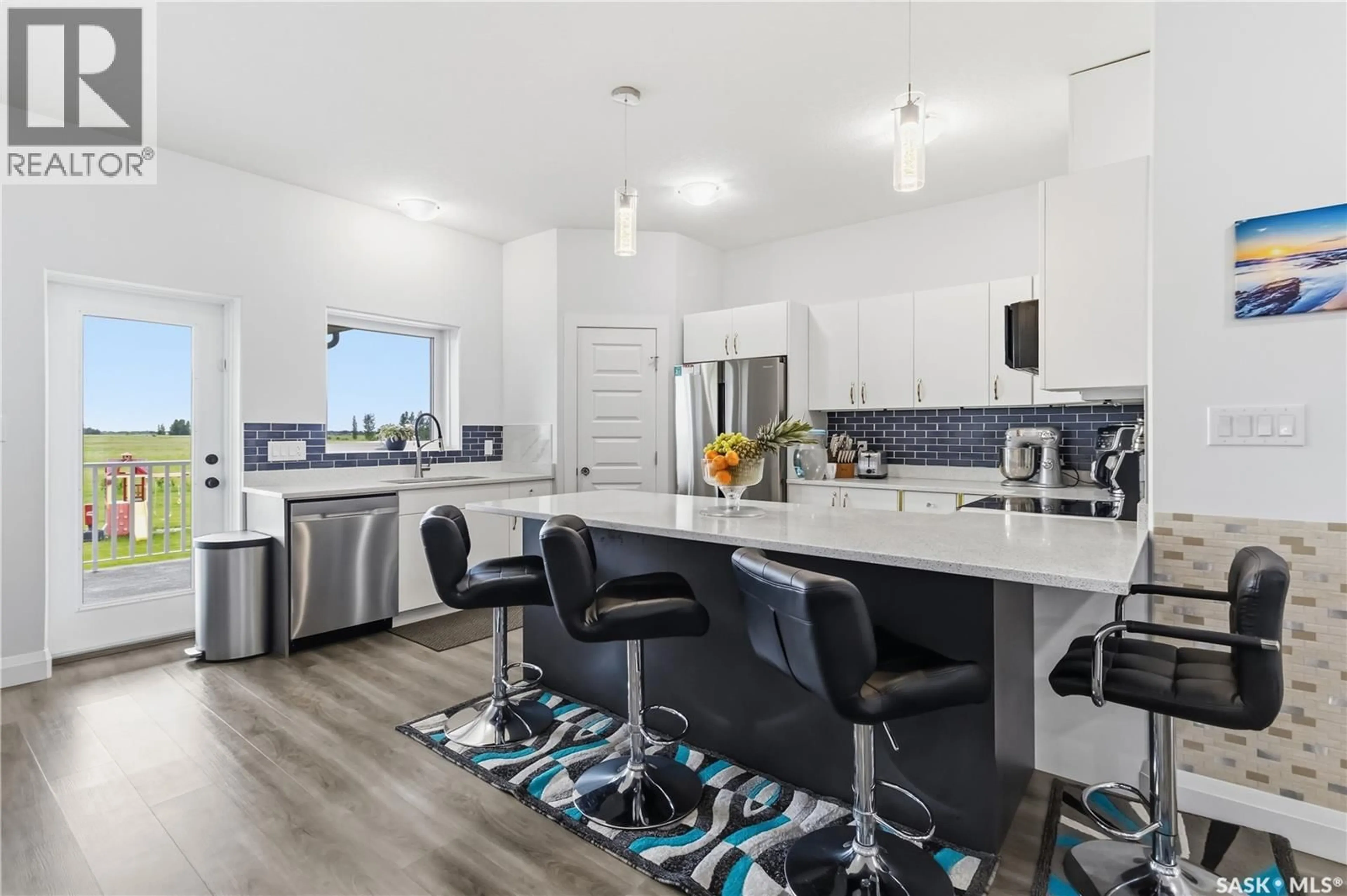 Open concept kitchen, ceramic/tile floor for CHIRCU ACREAGE, Dundurn Rm No. 314 Saskatchewan S7C0C8