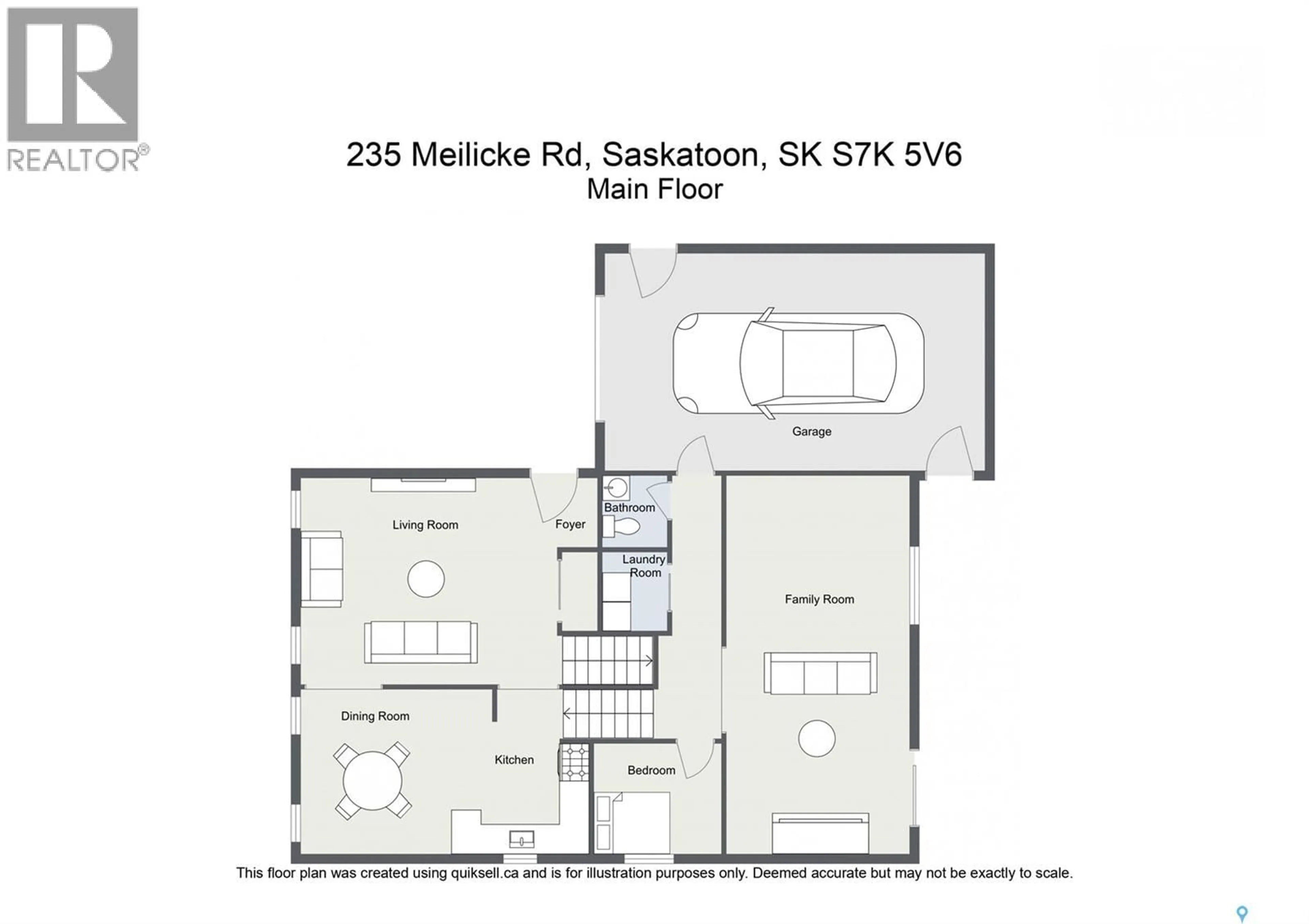 Floor plan for 235 MEILICKE ROAD, Saskatoon Saskatchewan S7K5V6