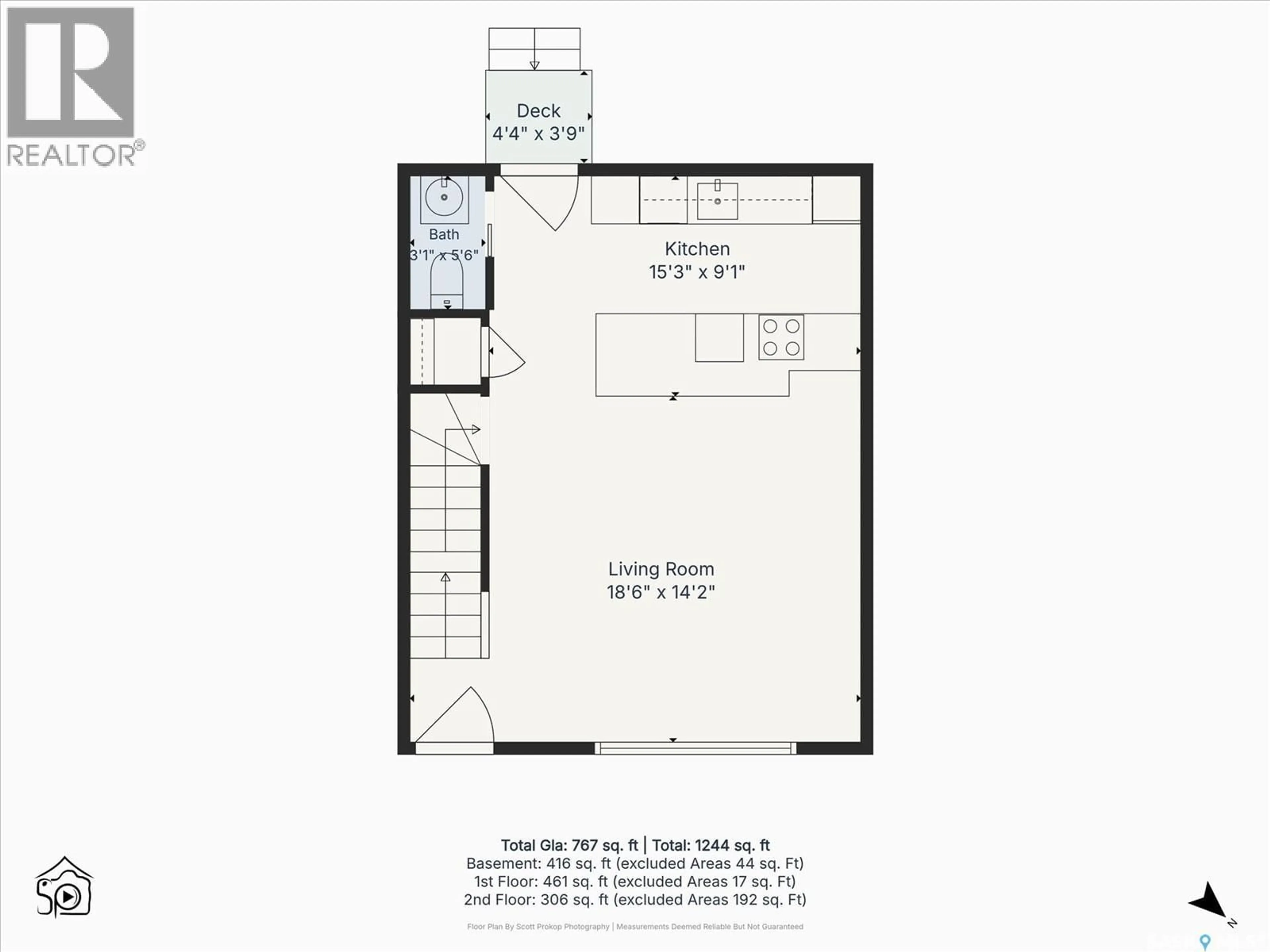 Floor plan for 332 MCFAULL CRESCENT, Saskatoon Saskatchewan S7V0S5