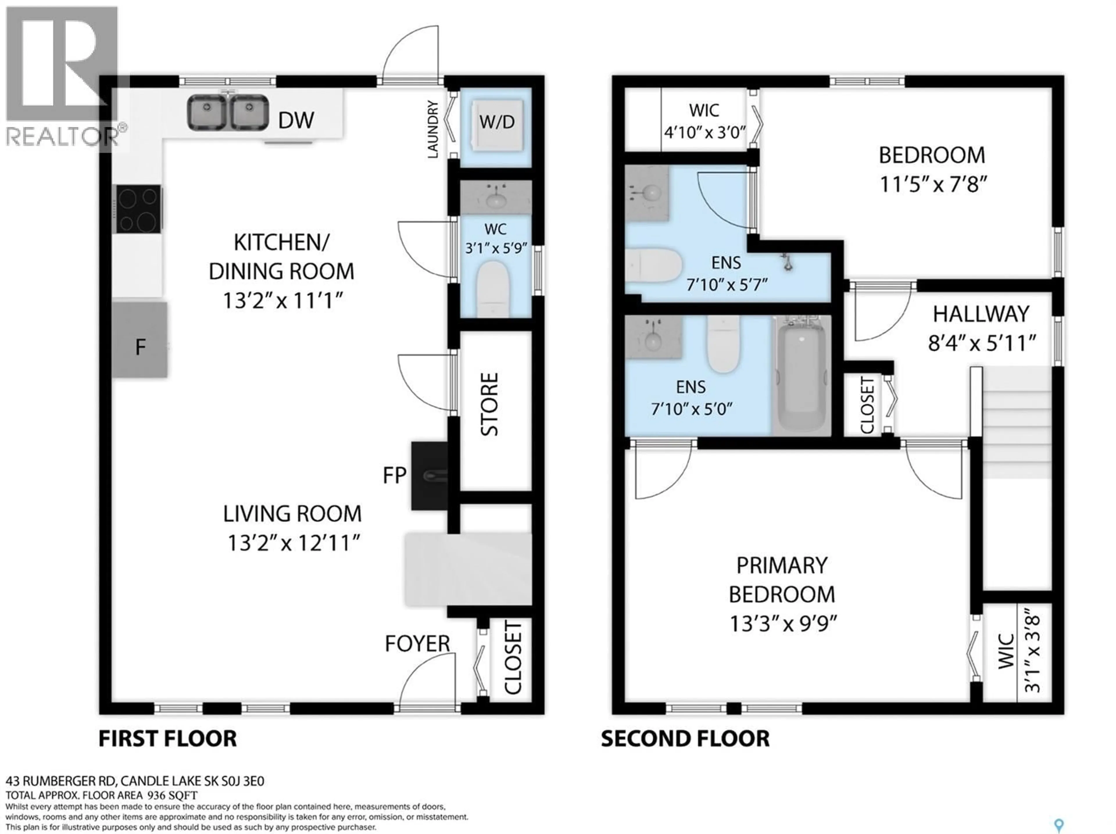 Floor plan for 43 RUMBERGER ROAD, Candle Lake Saskatchewan S0J3E0
