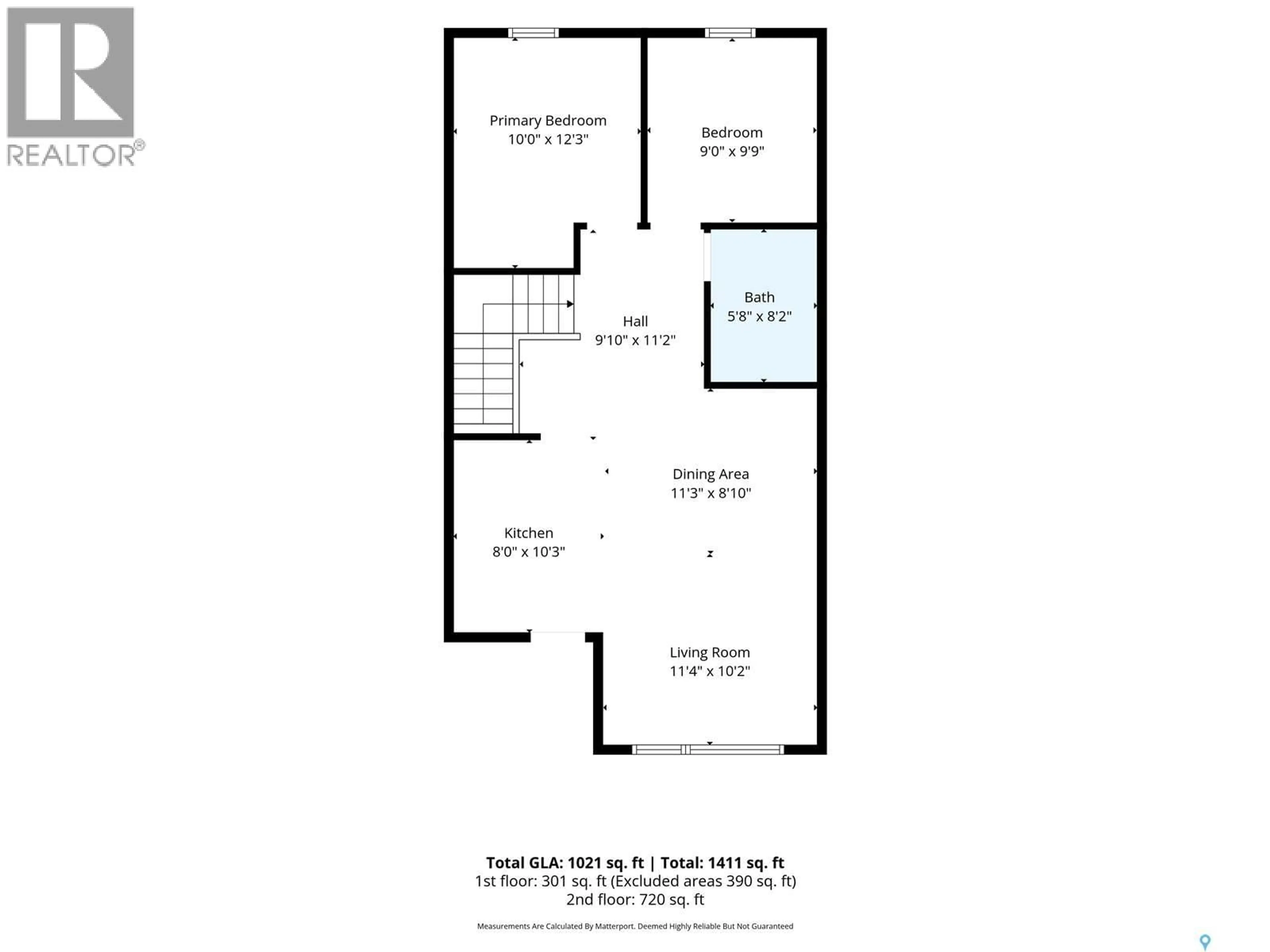 Floor plan for S - 3 313 D AVENUE, Saskatoon Saskatchewan S7M1R2