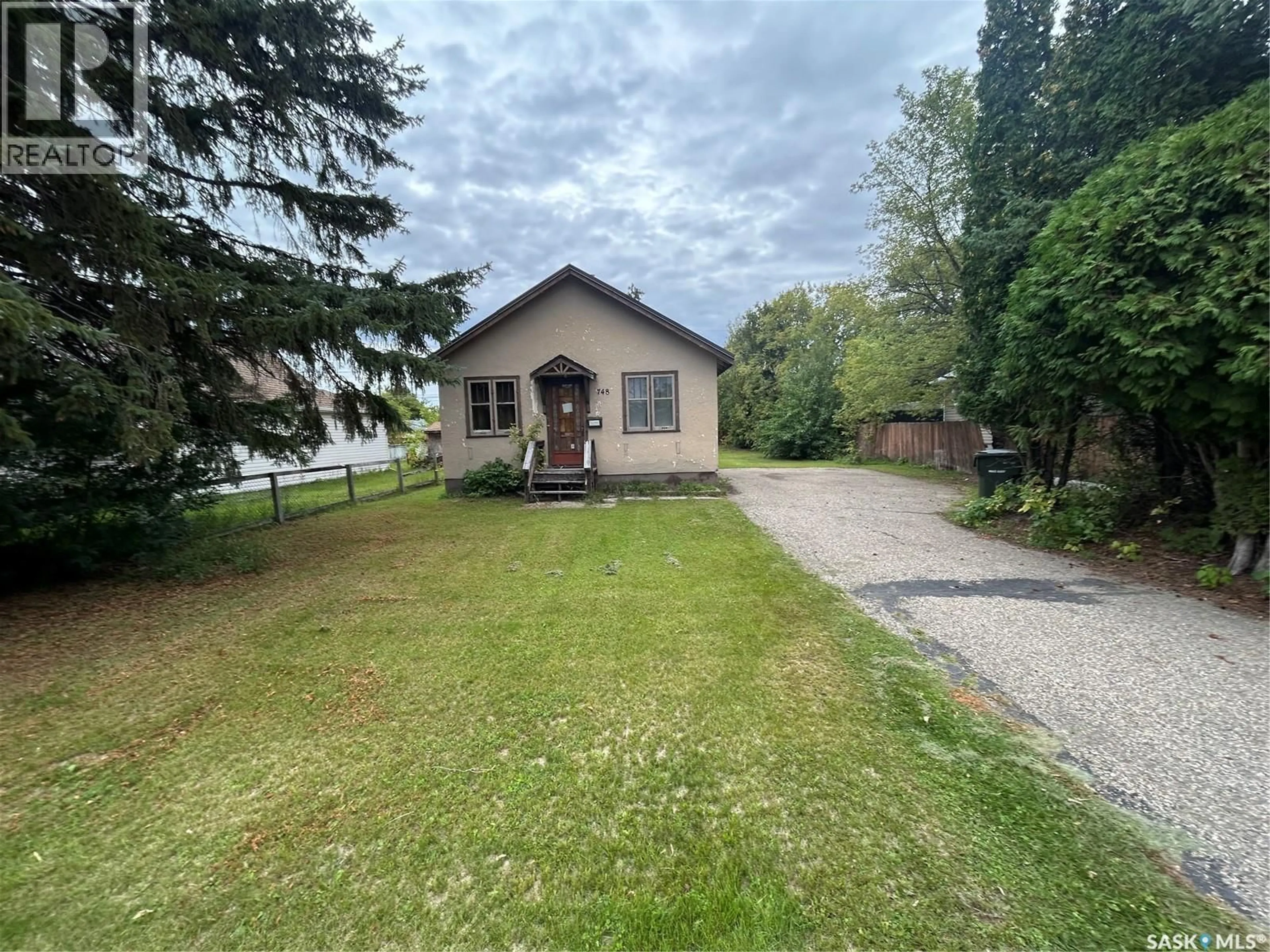 A pic from outside/outdoor area/front of a property/back of a property/a pic from drone, unknown for 748 6TH STREET, Prince Albert Saskatchewan S6V0N8