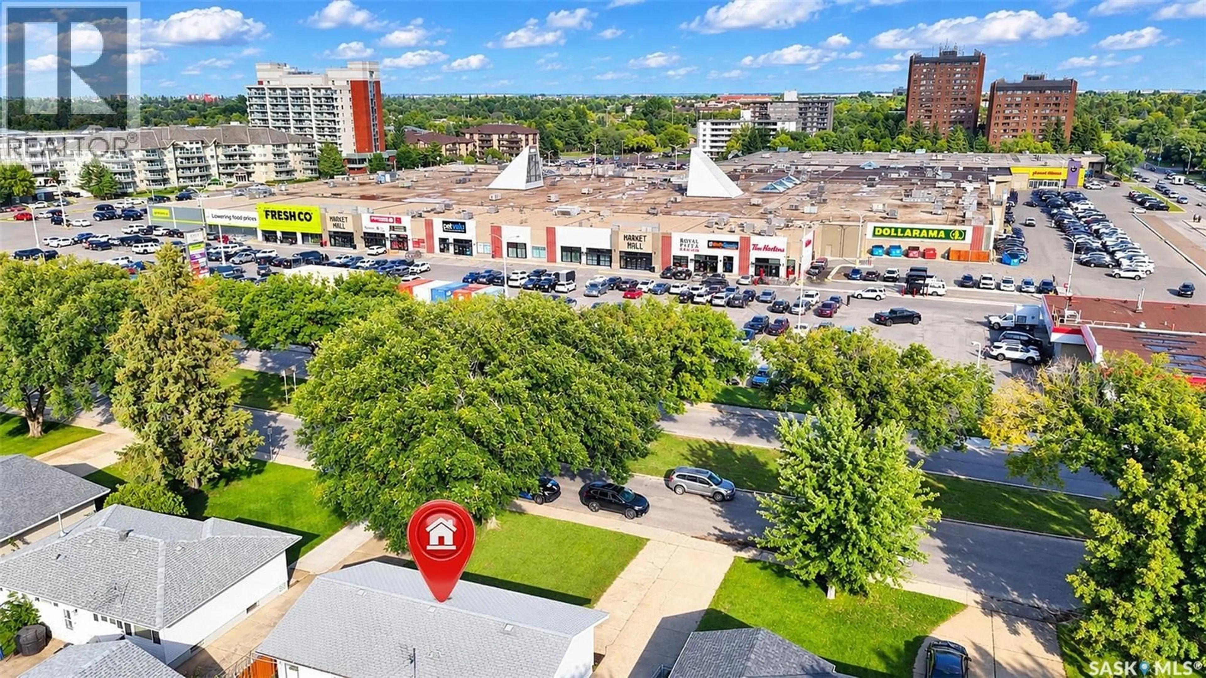 A pic from outside/outdoor area/front of a property/back of a property/a pic from drone, city buildings view from balcony for 2320 PRESTON AVENUE, Saskatoon Saskatchewan S7J2E9