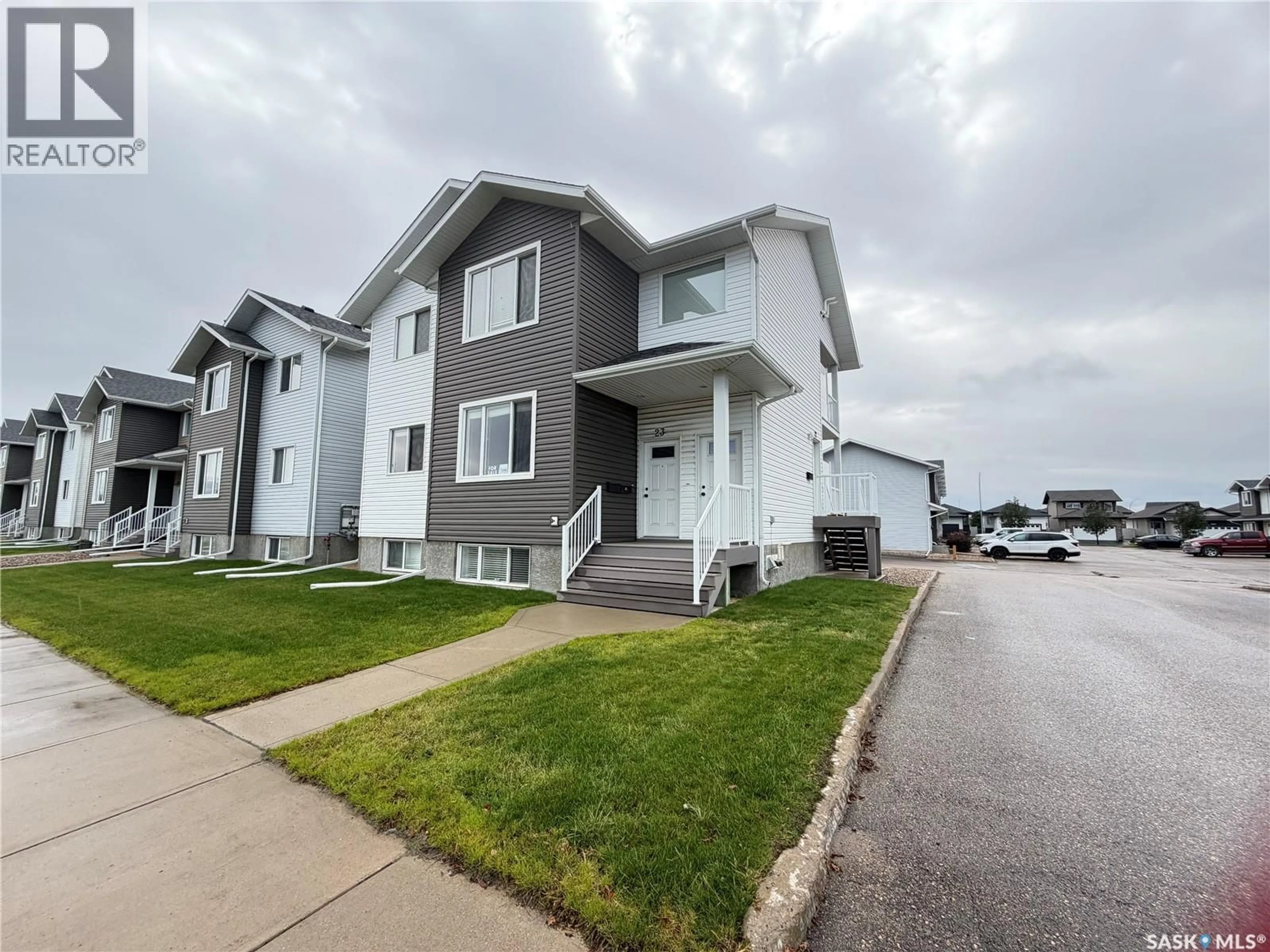Home with vinyl exterior material, street for 4850 - 23 HARBOUR LANDING DRIVE, Regina Saskatchewan S4W0K9