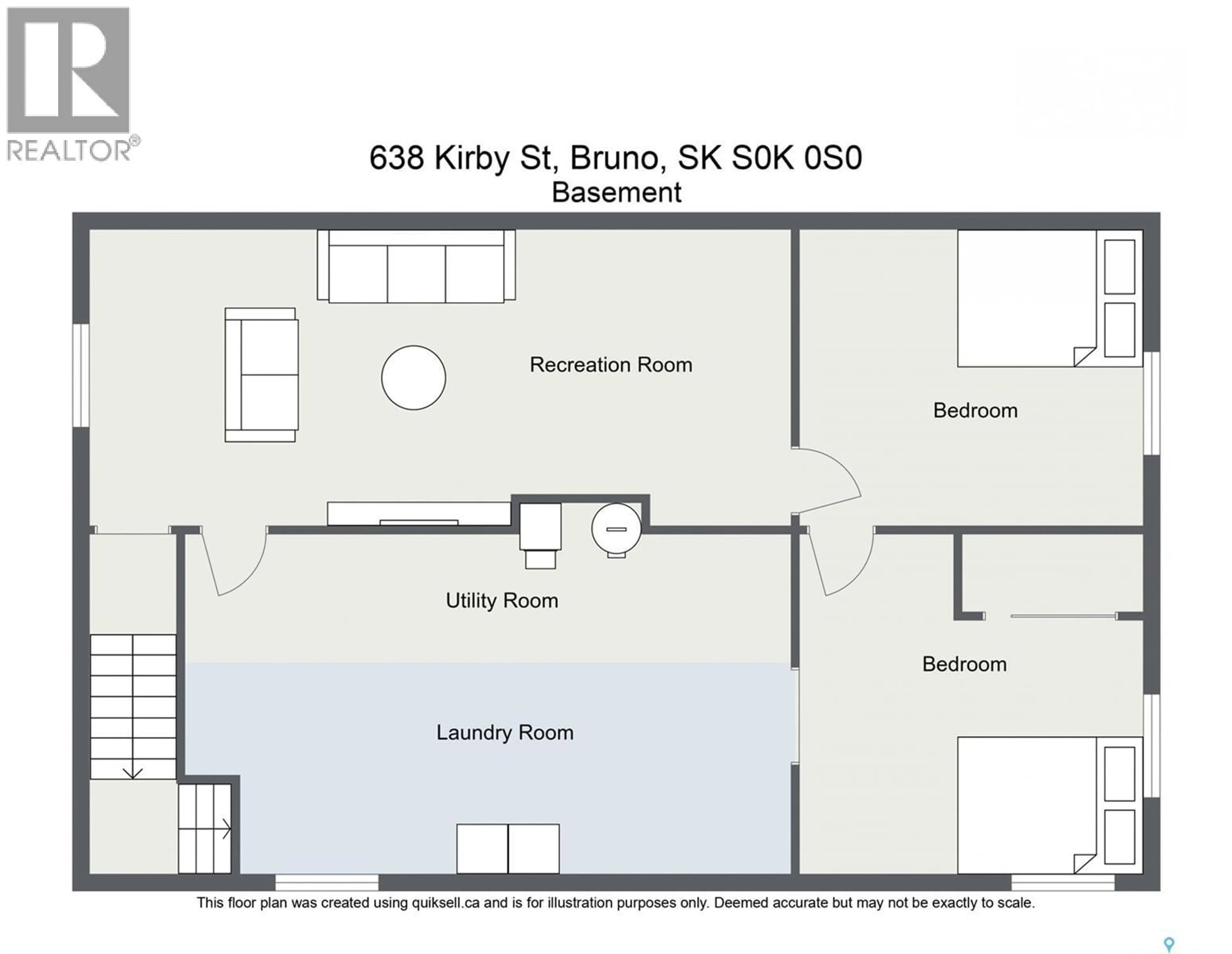 Floor plan for 638 KIRBY STREET, Bruno Saskatchewan S0K0S0