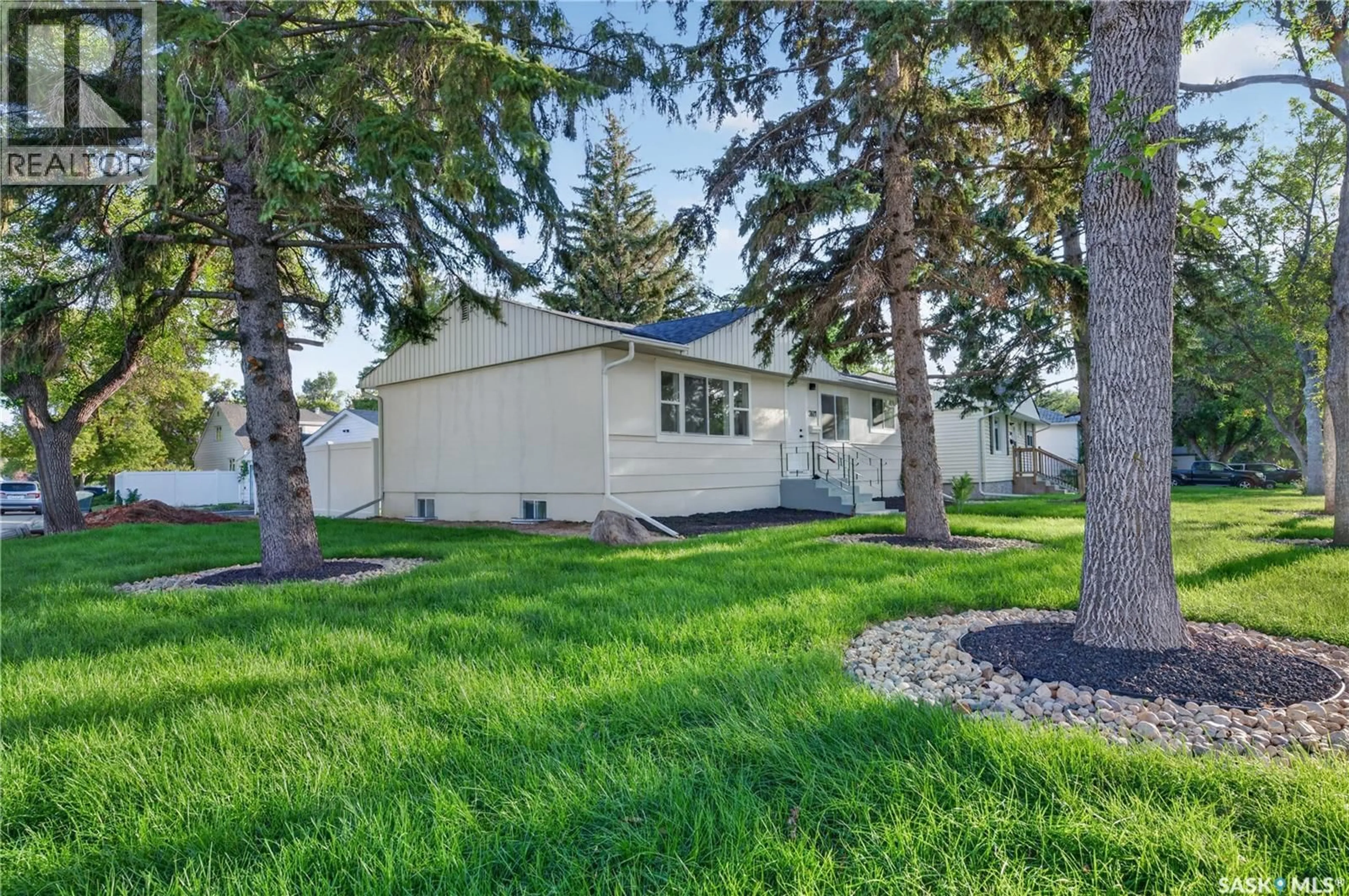 Home with vinyl exterior material, street for 3601 21ST AVENUE, Regina Saskatchewan S4S0V3