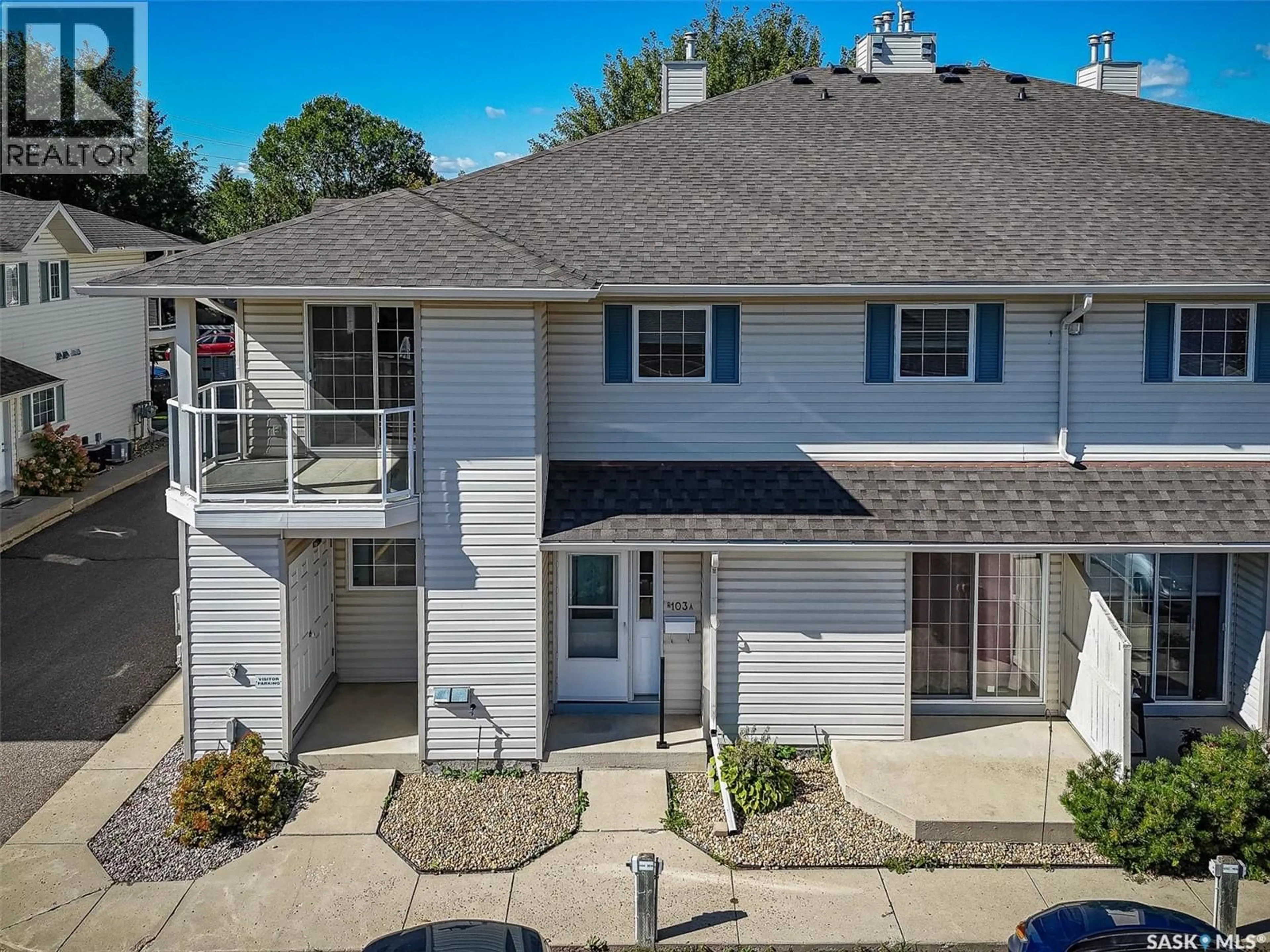A pic from outside/outdoor area/front of a property/back of a property/a pic from drone, unknown for 103A 425 KEEVIL CRESCENT, Saskatoon Saskatchewan S7N4R9