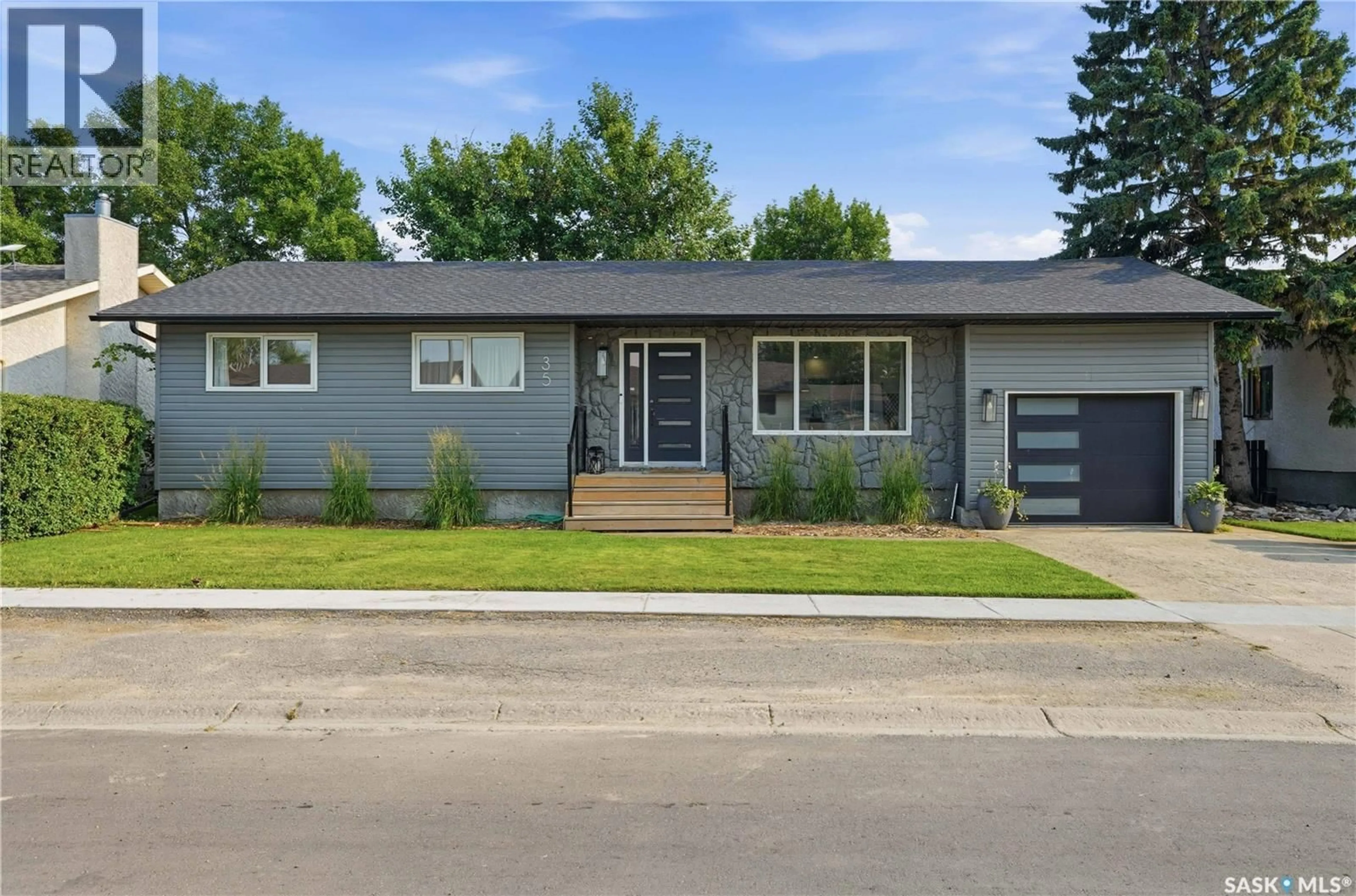 Home with vinyl exterior material, street for 35 KIPLING AVENUE, Southey Saskatchewan S0G4P0