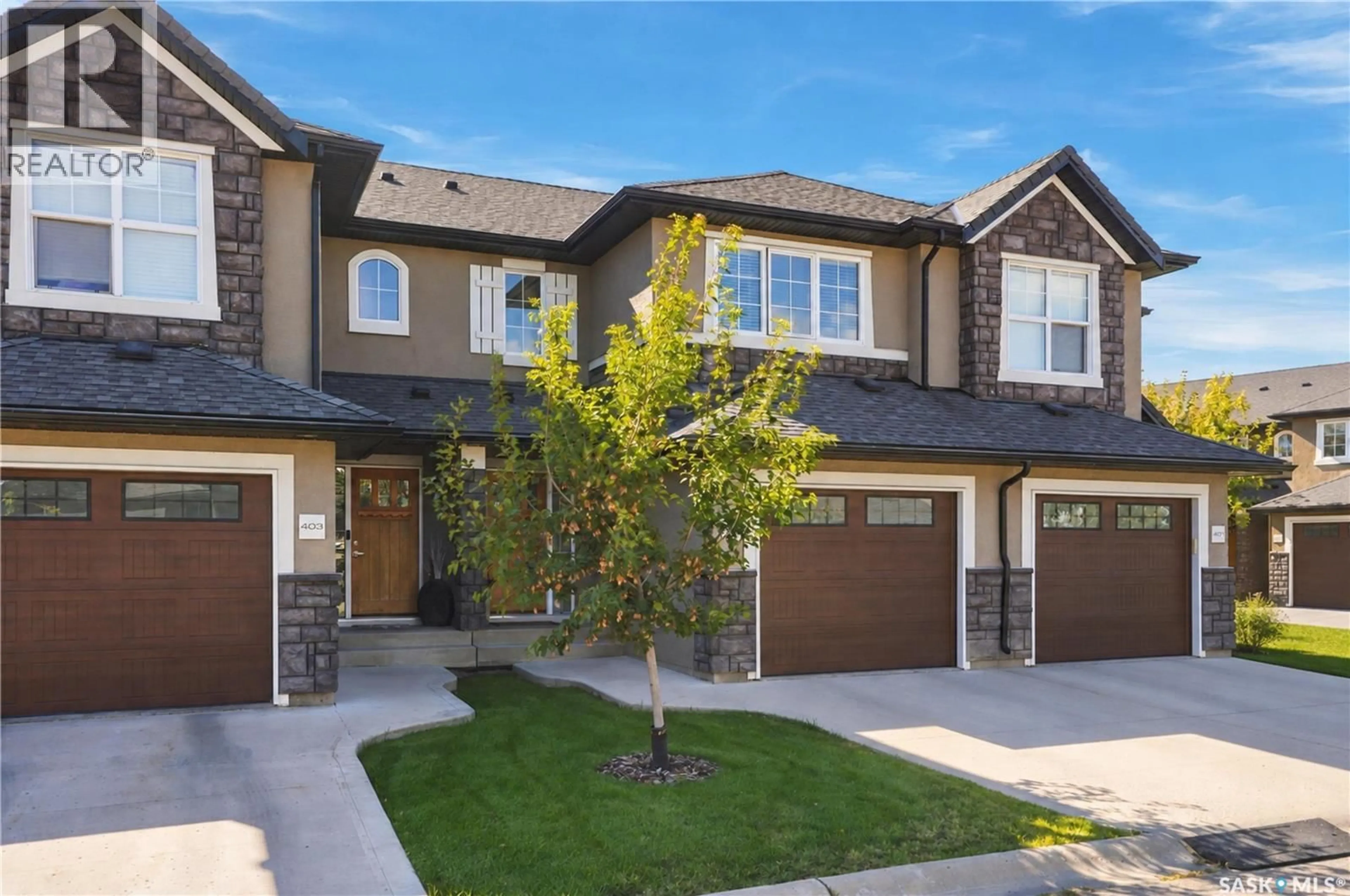 Home with brick exterior material, street for 402 - 1555 PATON CRESCENT, Saskatoon Saskatchewan S7W0V5