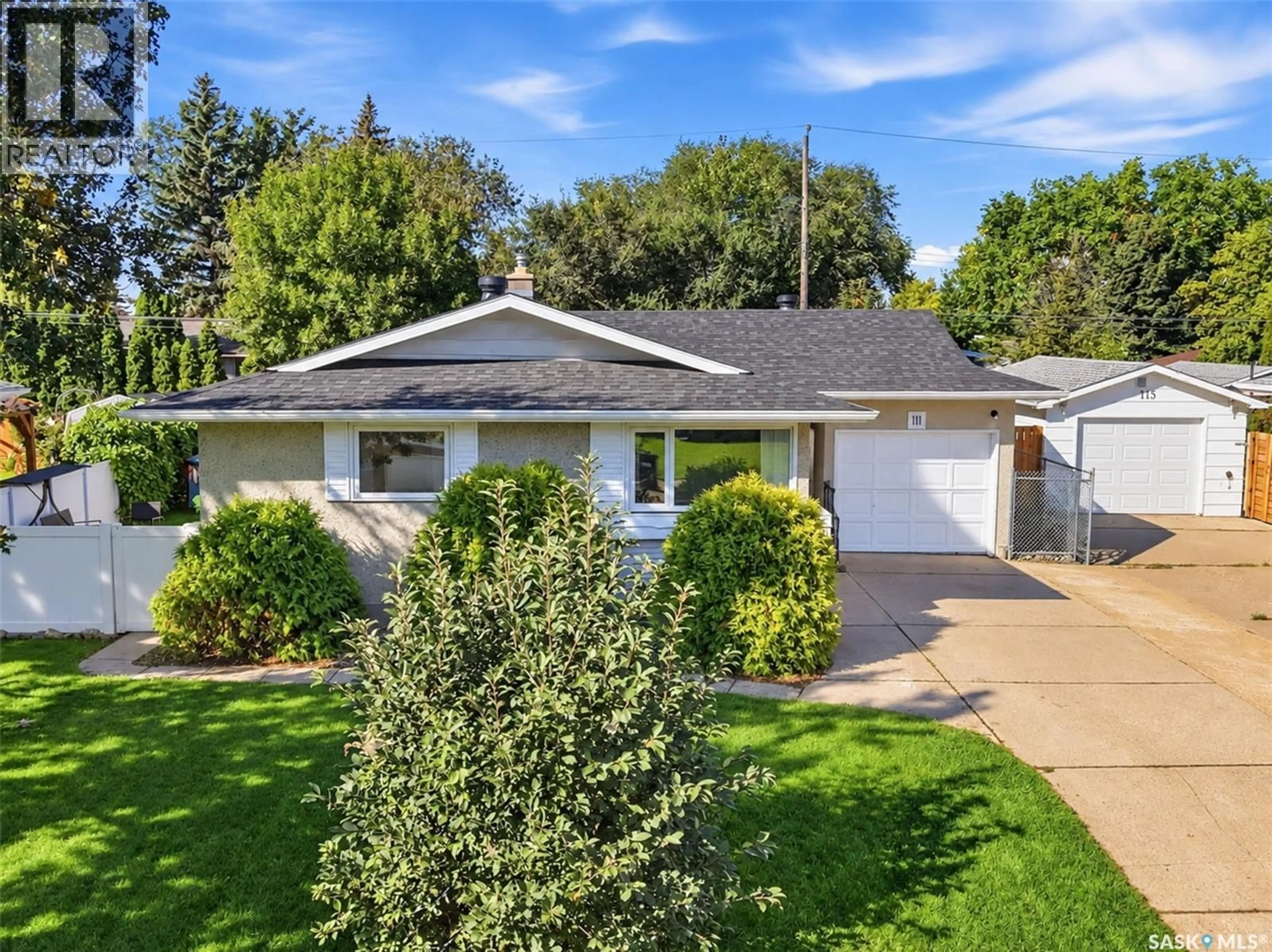 Home with vinyl exterior material, street for 111 O'NEIL CRESCENT, Saskatoon Saskatchewan S7N1W9