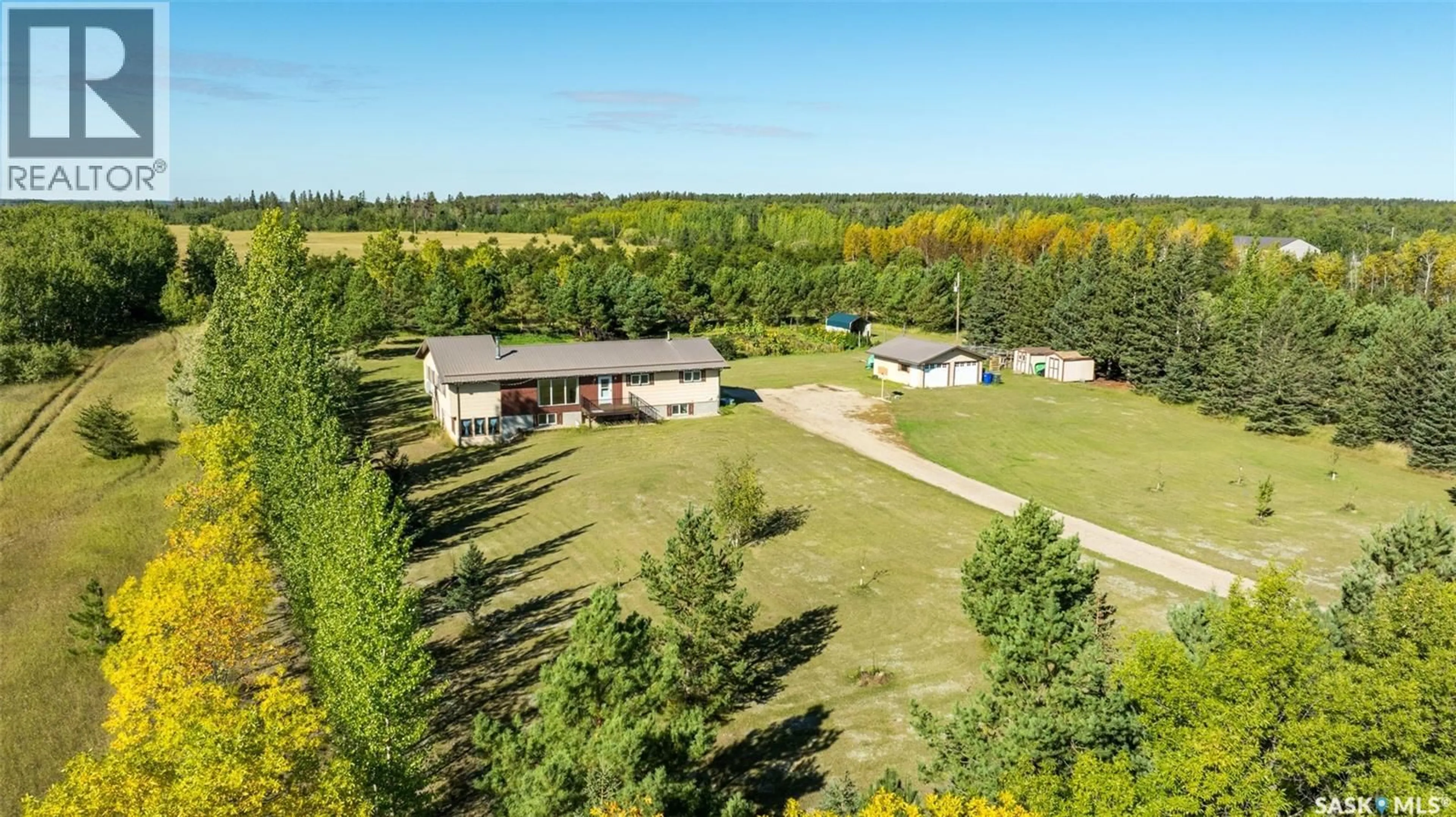 A pic from outside/outdoor area/front of a property/back of a property/a pic from drone, unknown for GRIEG ROAD ACREAGE, Buckland Rm No. 491 Saskatchewan S6V5R3