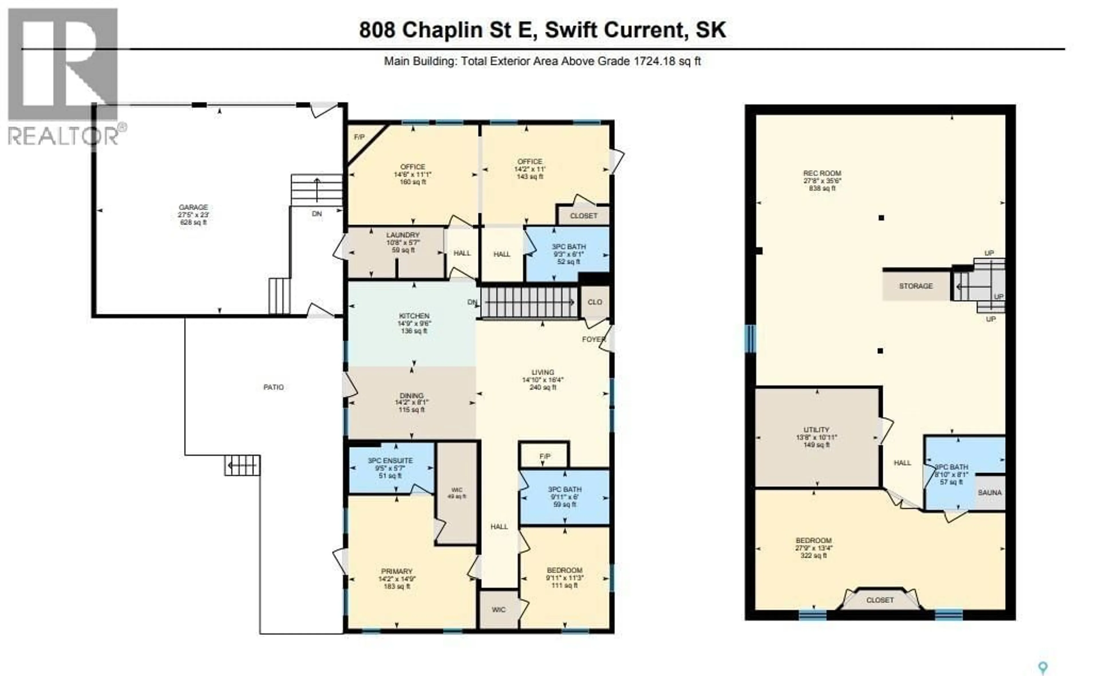 Floor plan for 808 CHAPLIN STREET, Swift Current Saskatchewan S9H1J5