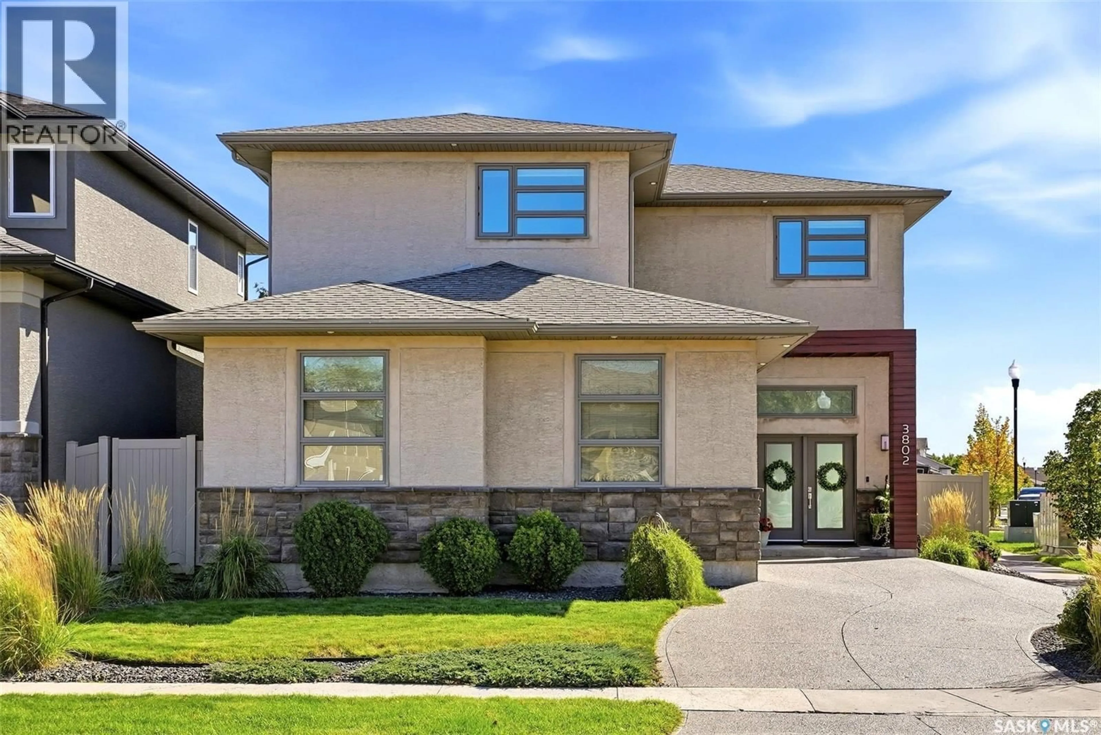 Home with brick exterior material, street for 3802 GOLDFINCH WAY, Regina Saskatchewan S4V1S4